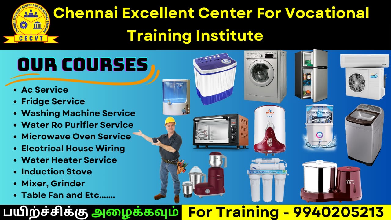 Ac repairing course training institute tamil nadu chennai india