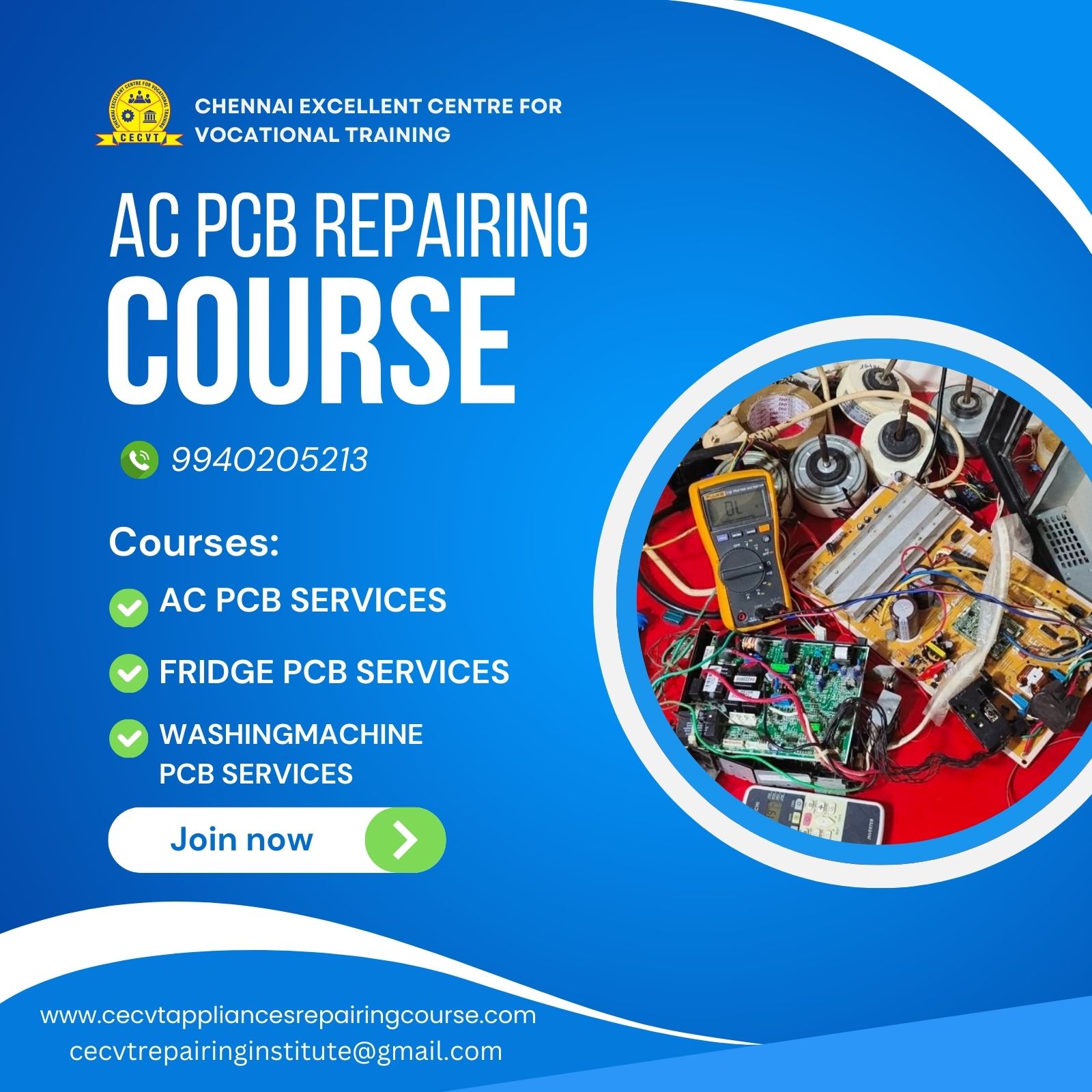 AC PCB Repairing Course in Paschim Medinipur, West Bengal