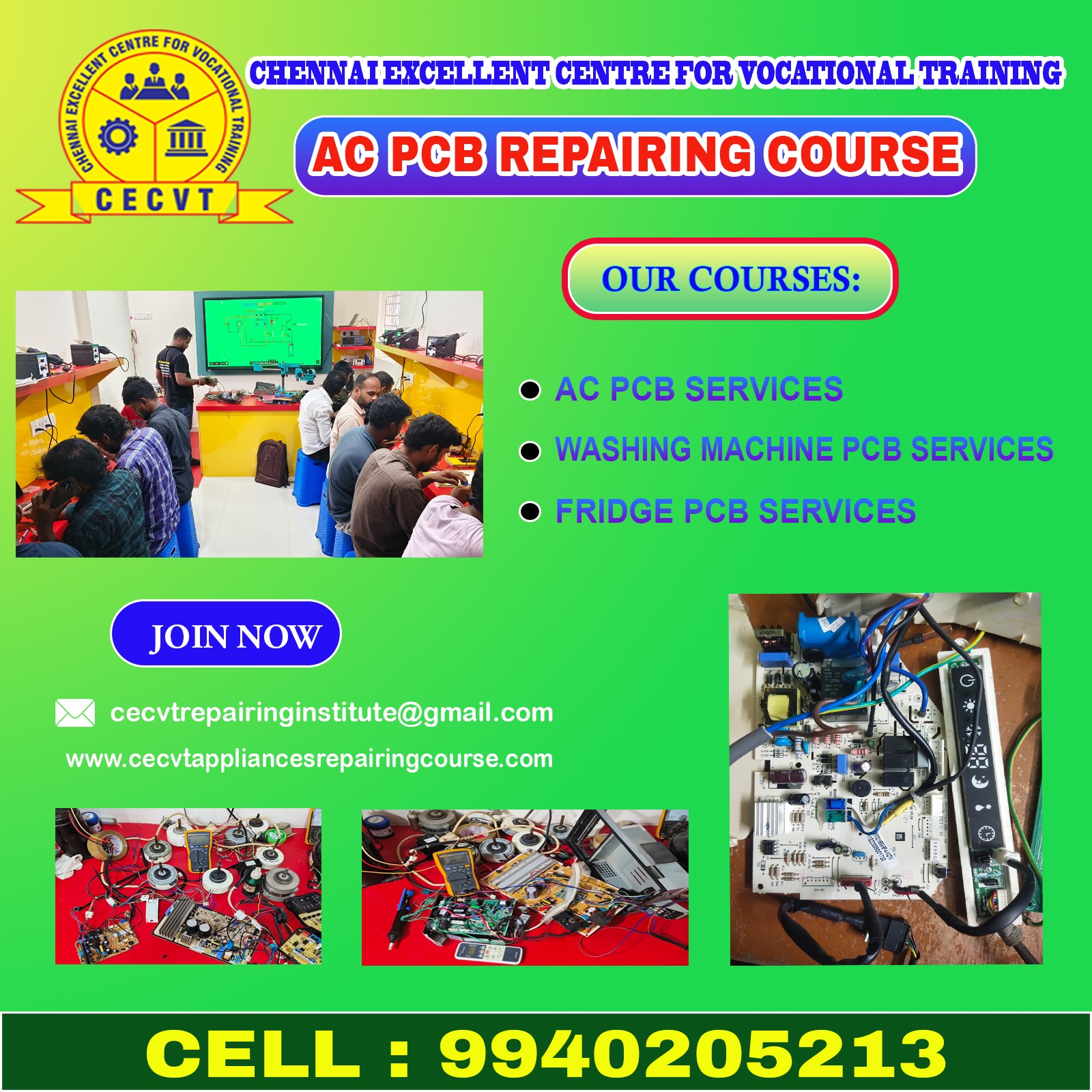AC PCB Repairing Course in Paschim Medinipur, West Bengal