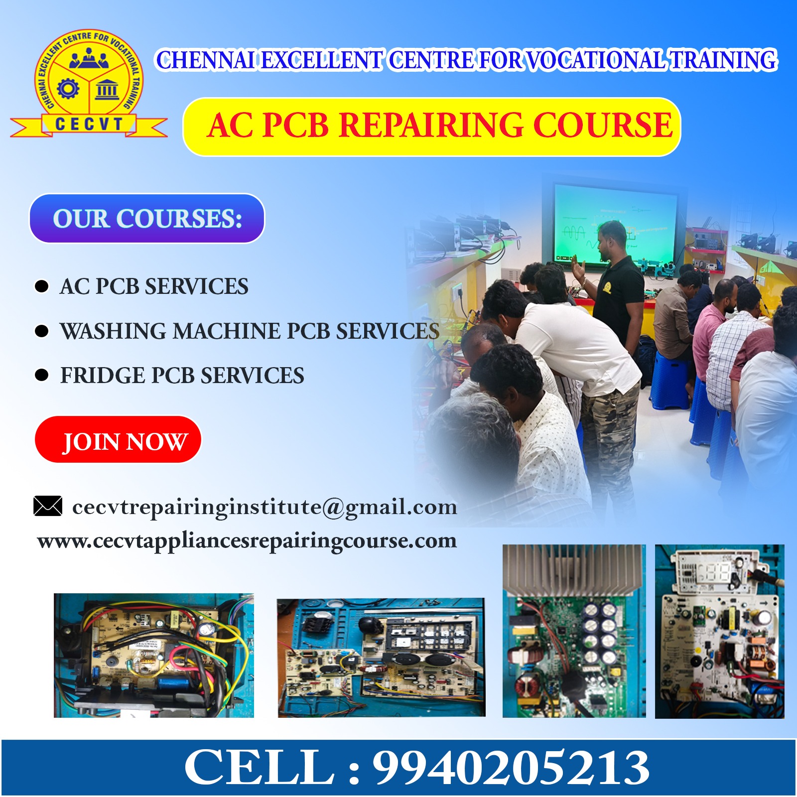 AC PCB Repairing Course in Nadia, West Bengal
