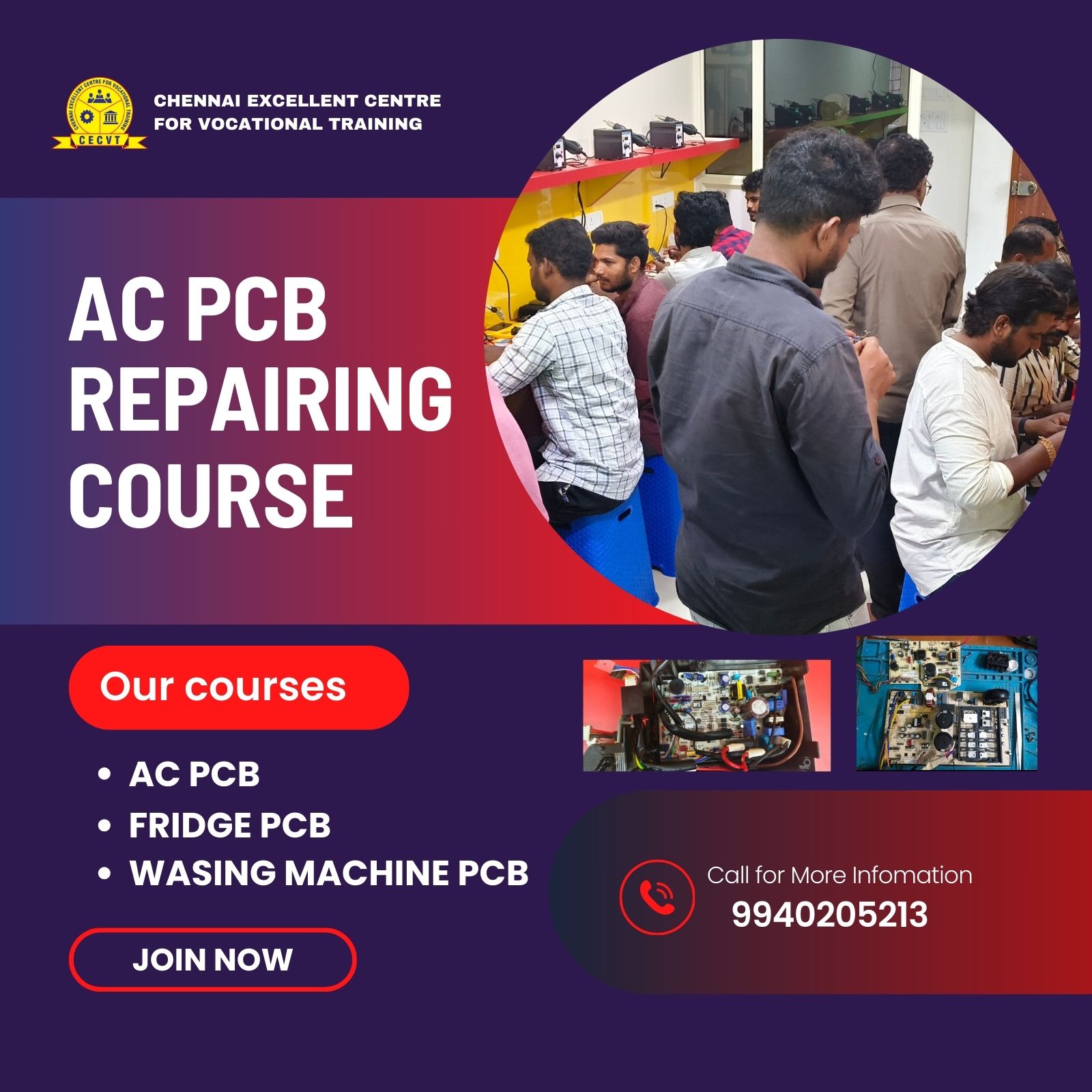 AC PCB Repairing Course in South 24 Parganas, West Bengal