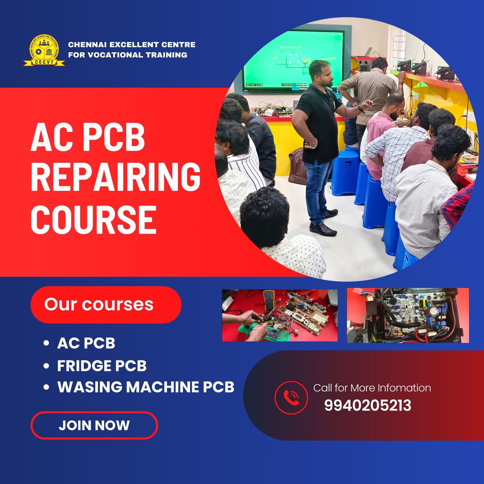 AC PCB Repairing Course in South 24 Parganas, West Bengal