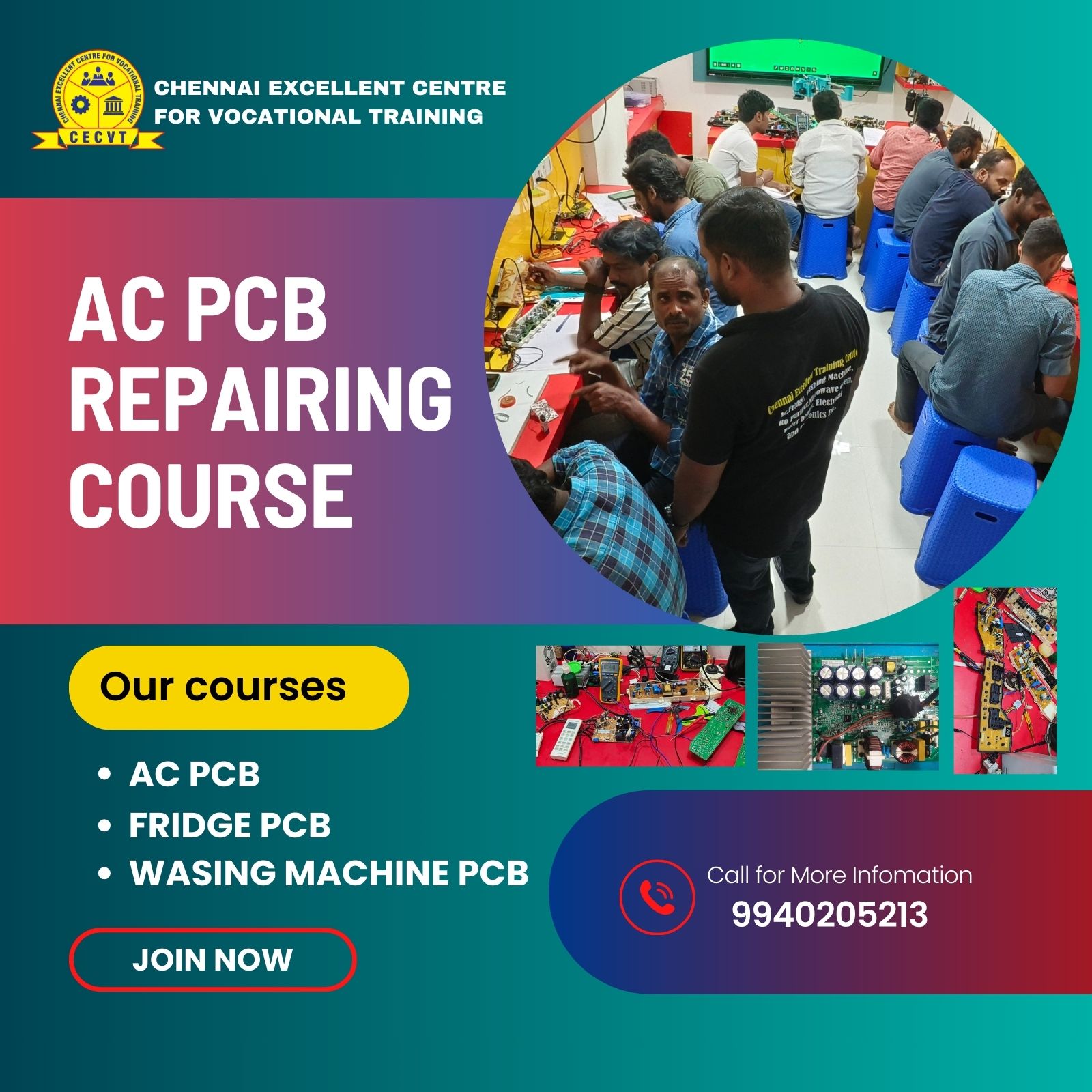 AC PCB Repairing Course in South 24 Parganas, West Bengal