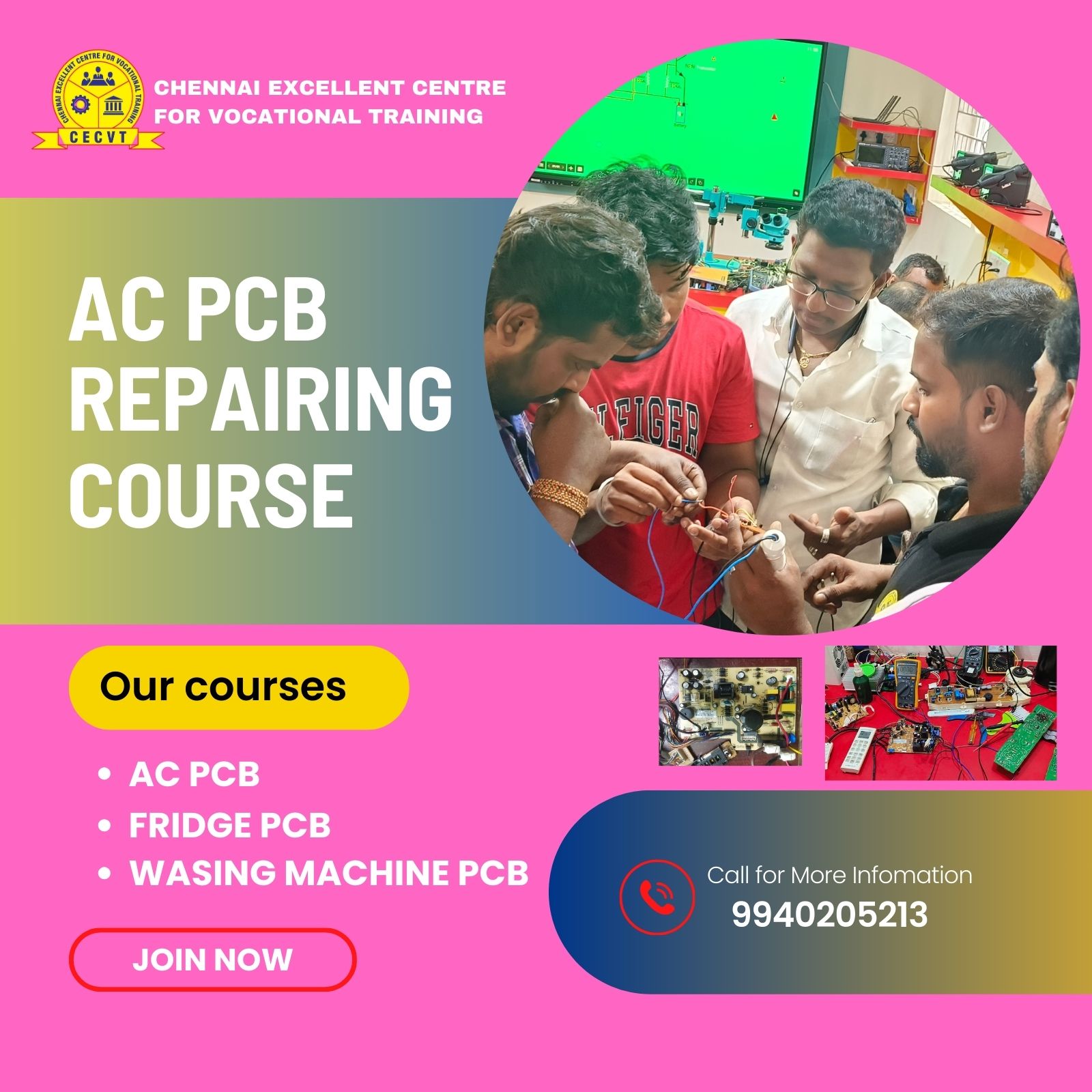 AC PCB Repairing Course in Uttar Dinajpur, West Bengal