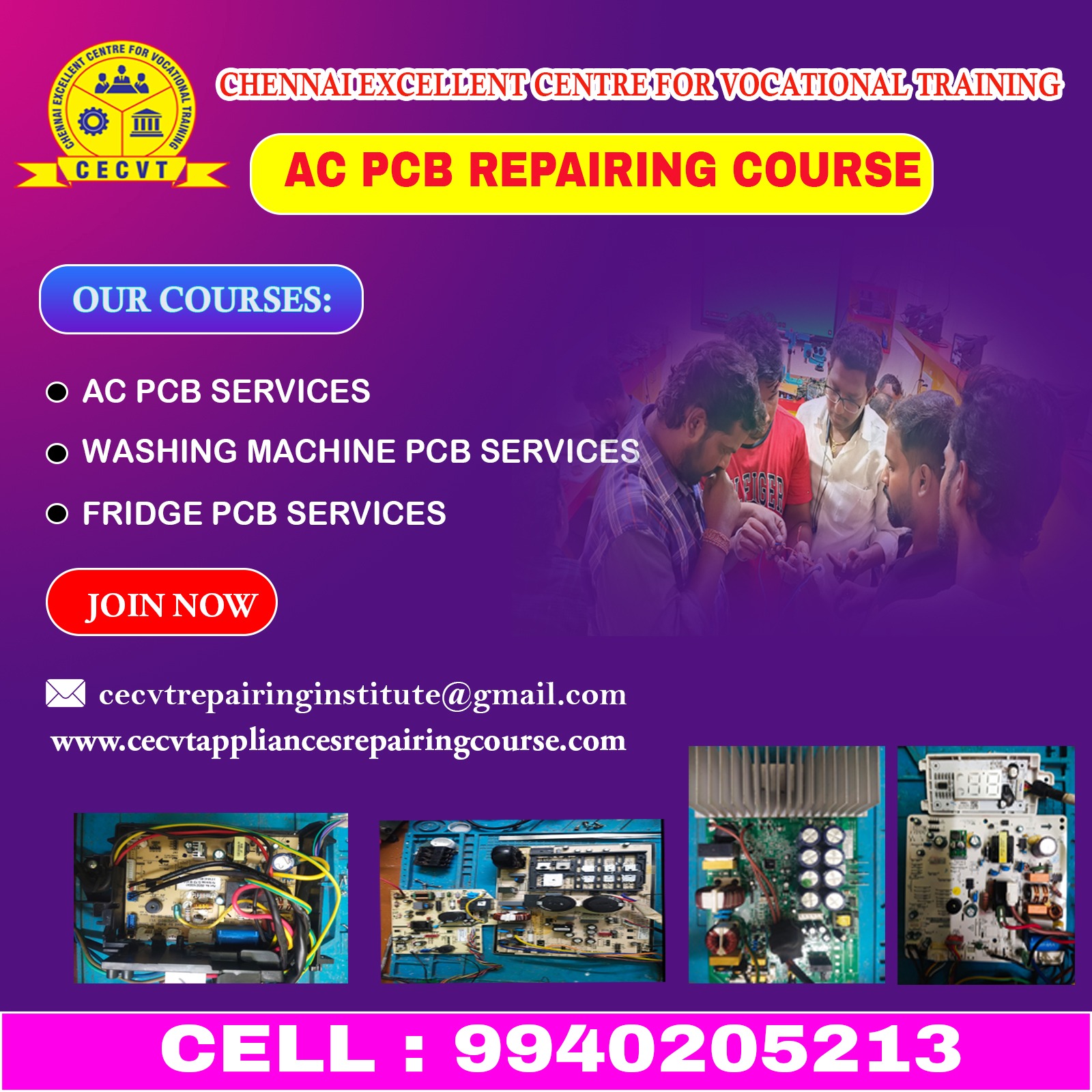 AC PCB Repairing Course in Nadia, West Bengal