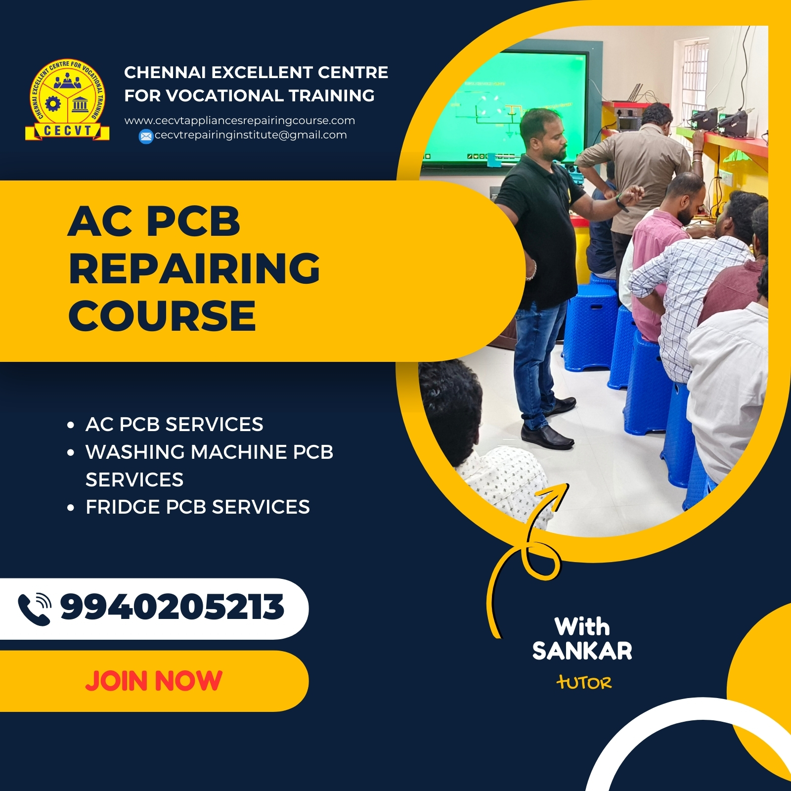 AC PCB Repairing Course in Nadia, West Bengal