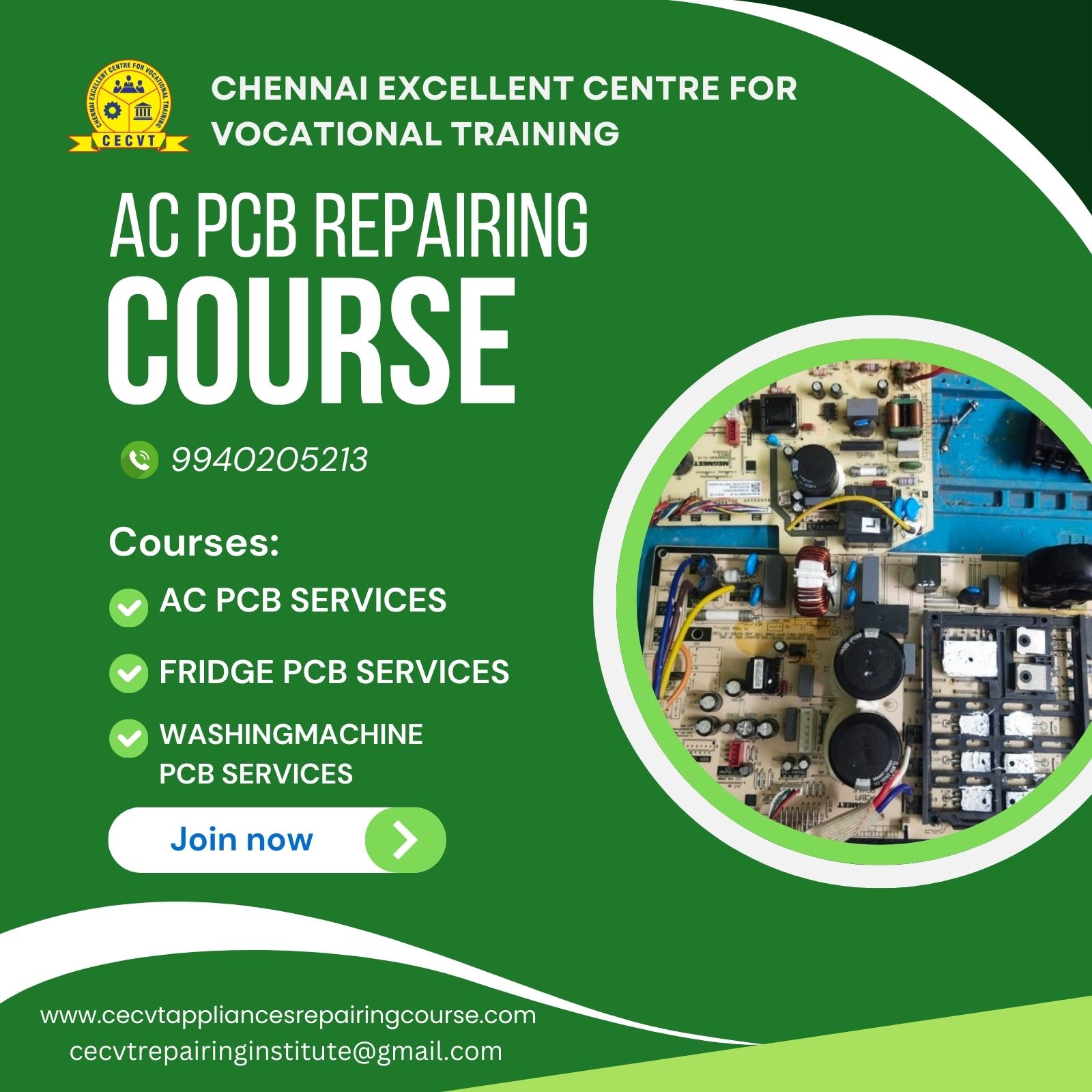 AC PCB Repairing Course in Nainital