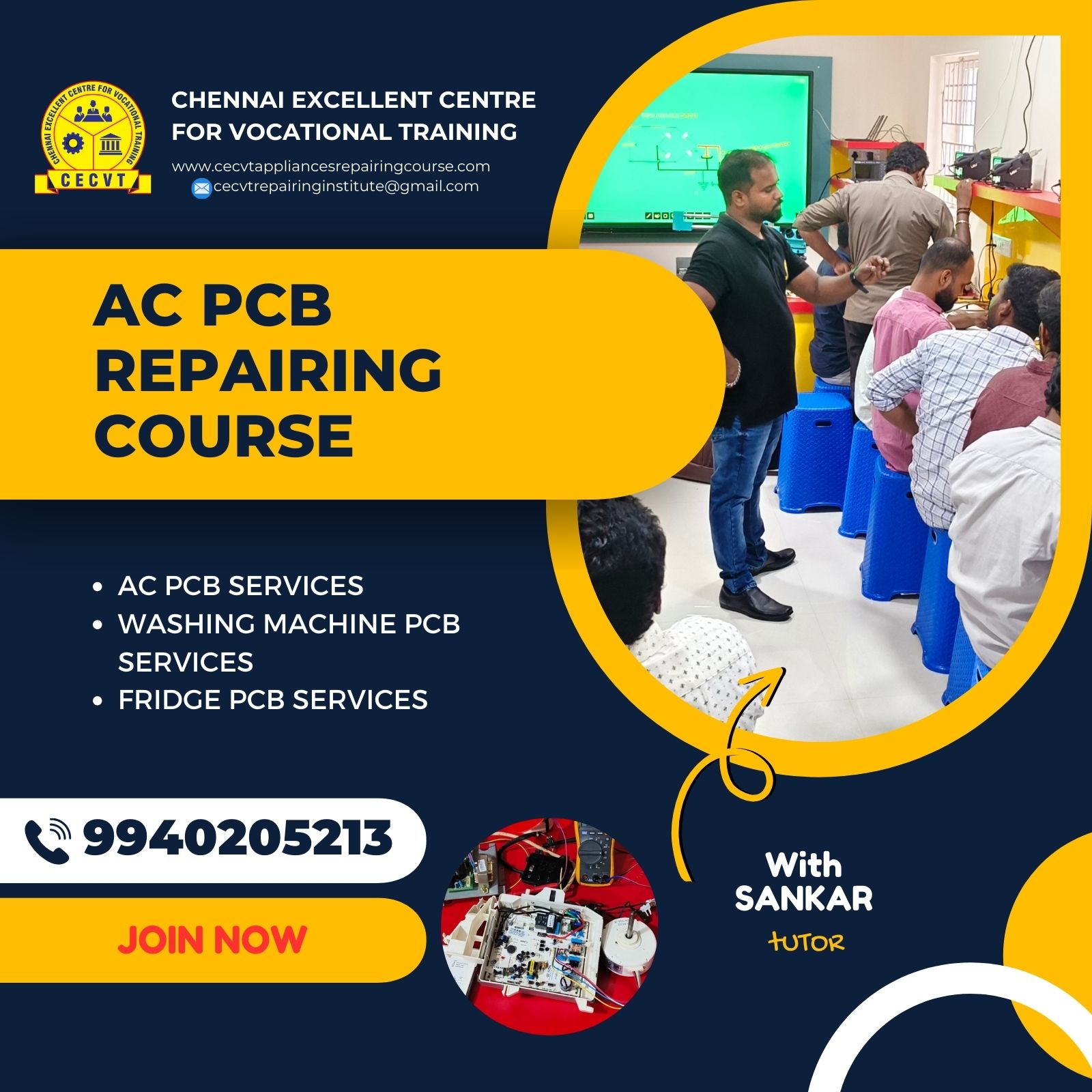 AC PCB Repairing Course in North 24 Parganas, West Bengal