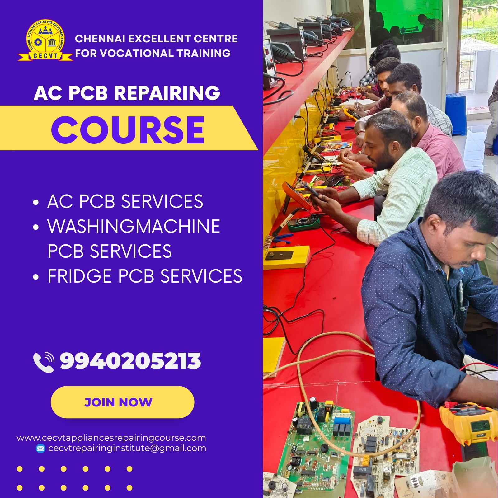 AC PCB Repairing Course in Nadia, West Bengal