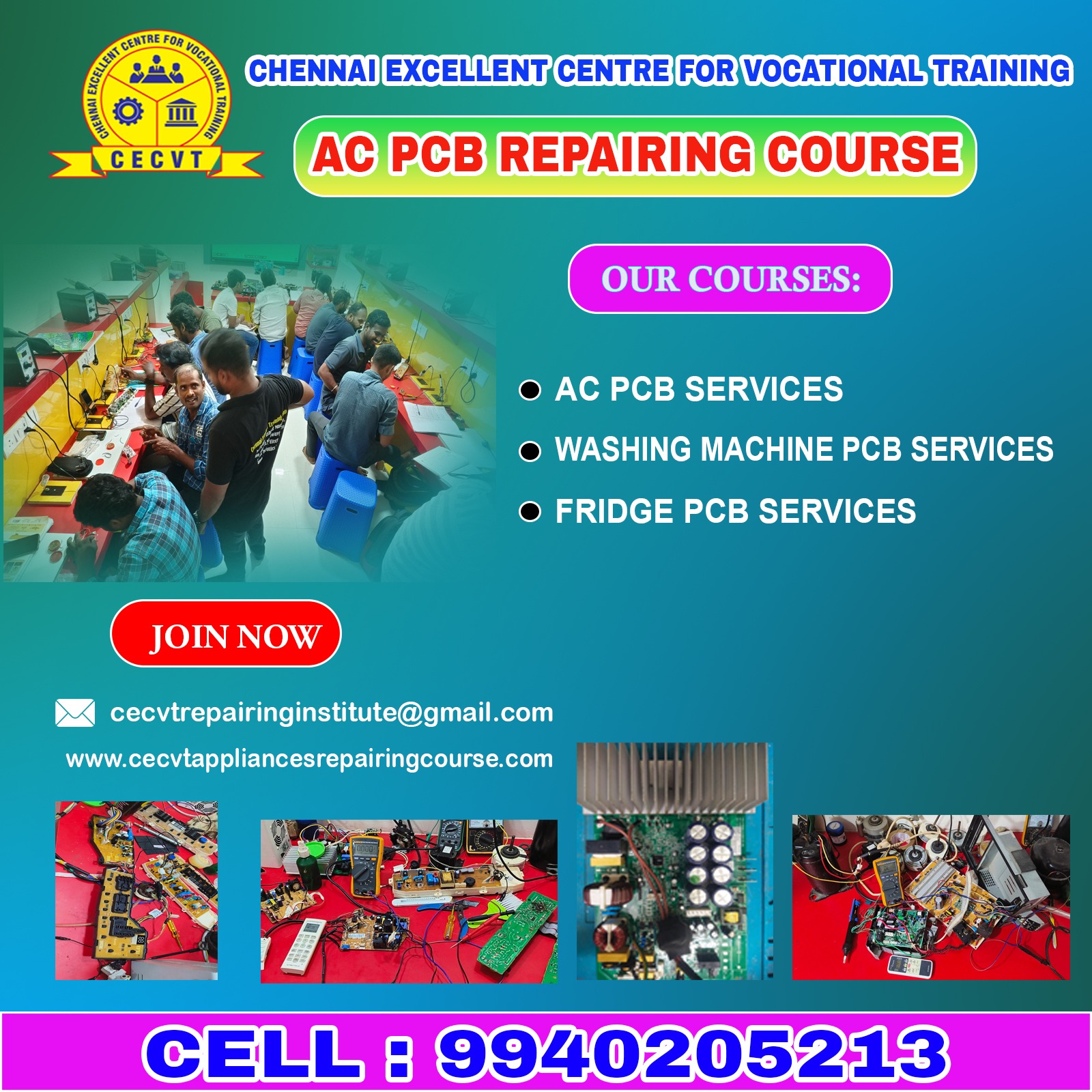 AC PCB Repairing Course in Udham Singh Nagar, Uttarakhand