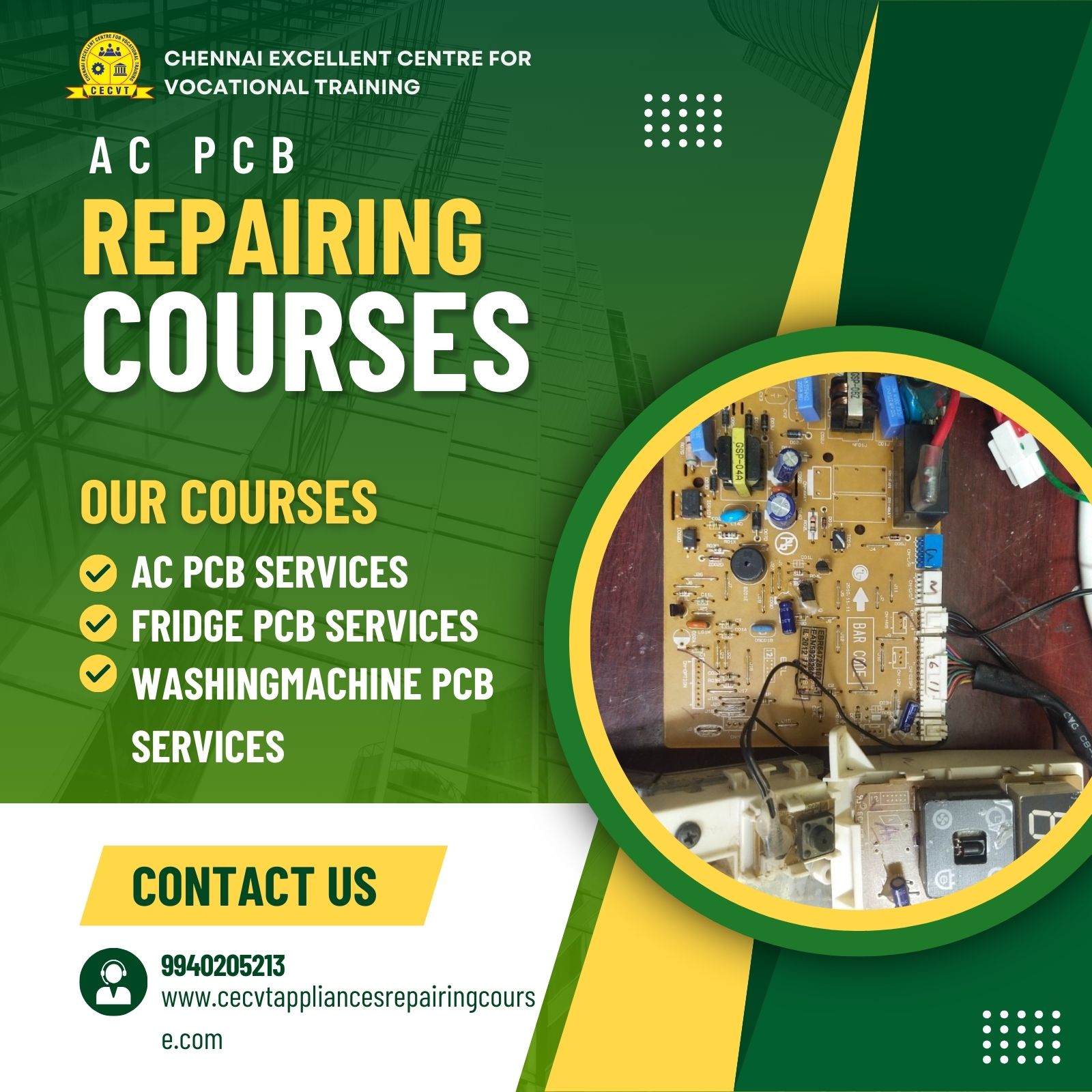 AC PCB Repairing Course in Udham Singh Nagar, Uttarakhand