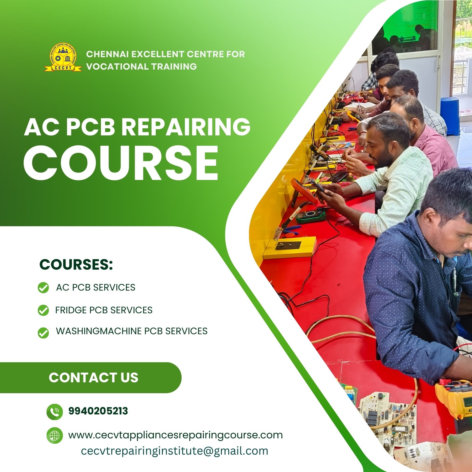 AC PCB Repairing Course in Udham Singh Nagar, Uttarakhand
