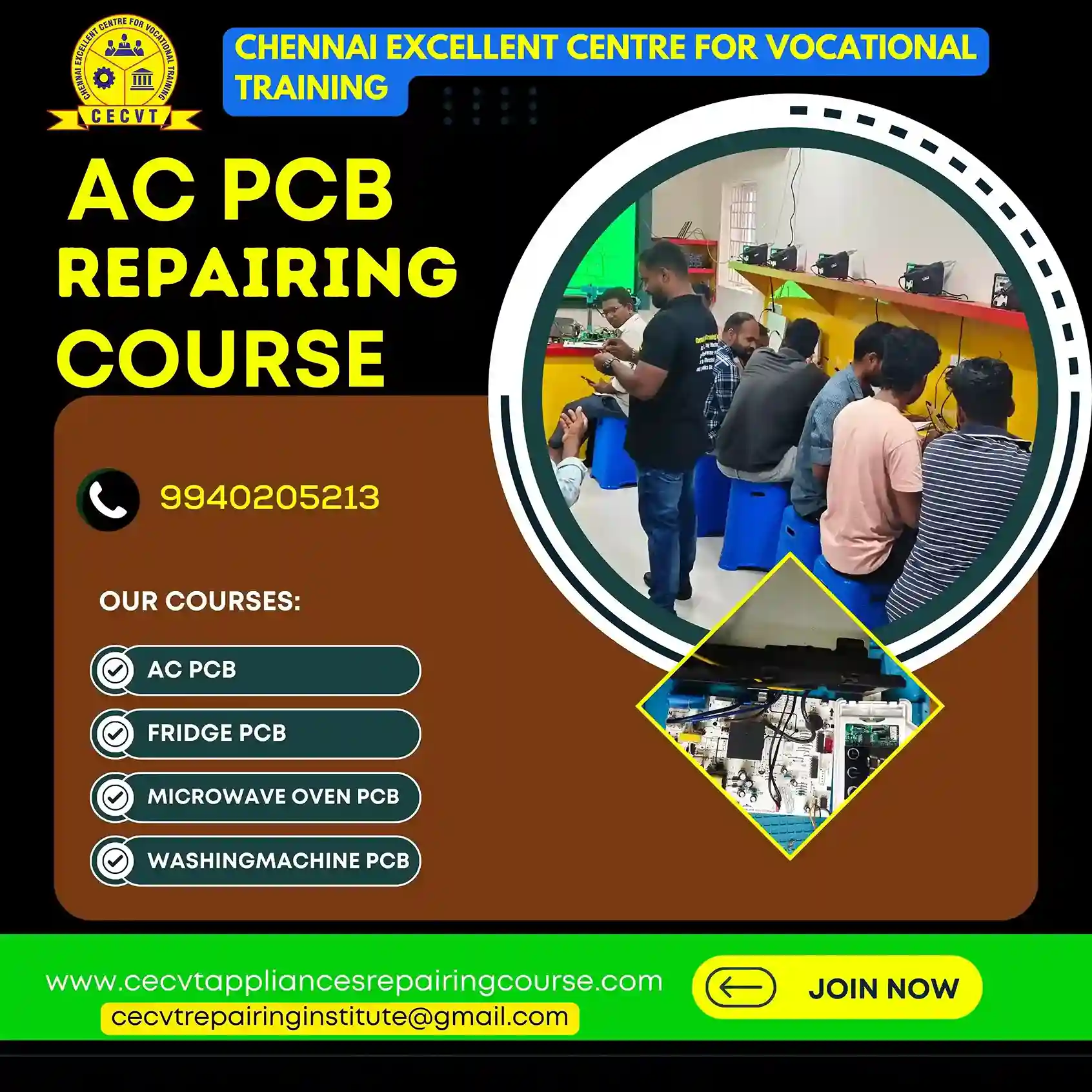 AC PCB Repairing Course in Karauli, Rajasthan
