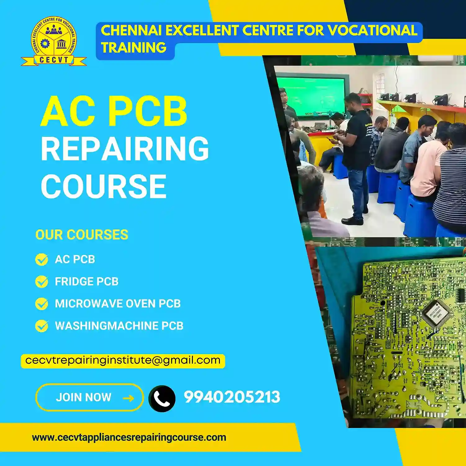 AC PCB Repairing Course in Yadagiri, Karnataka