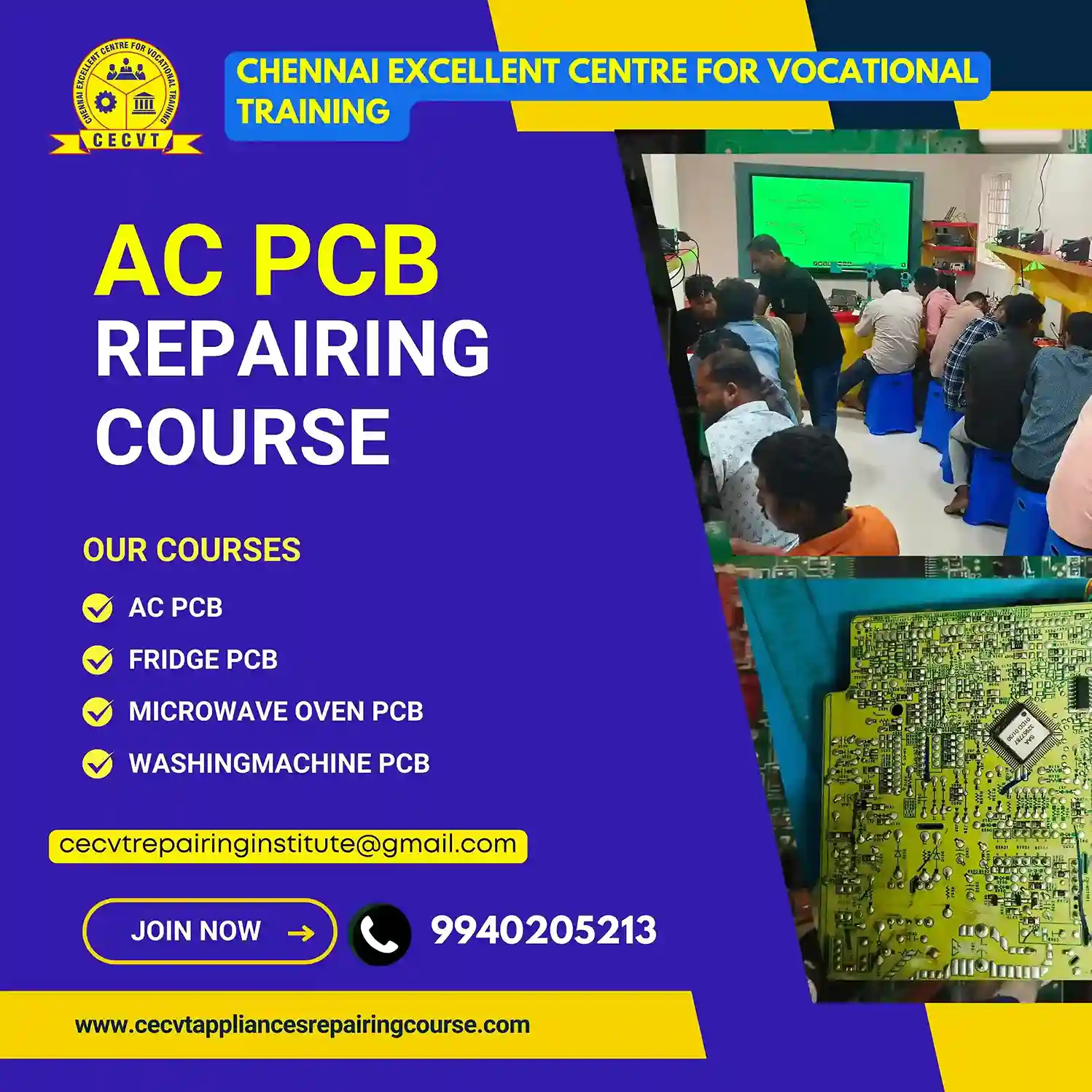 AC PCB Repairing Course in Kekri, Rajasthan