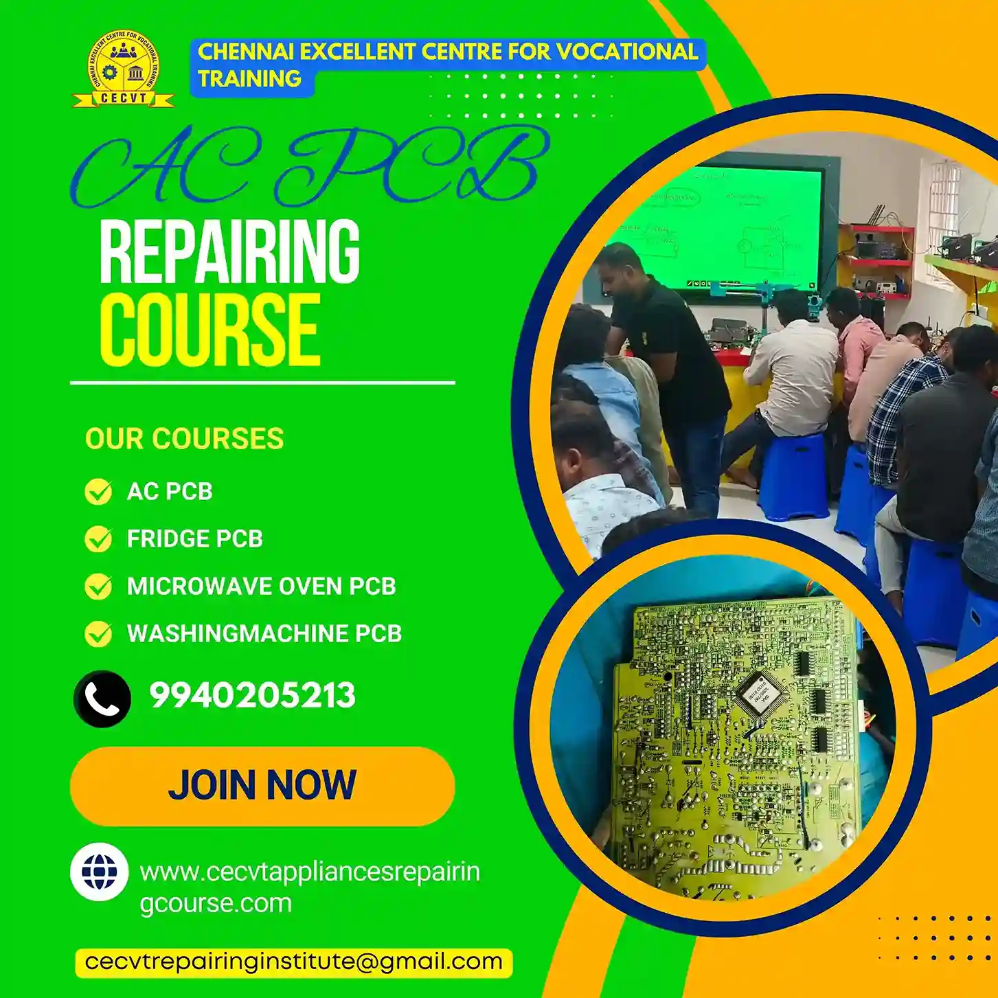 AC PCB Repairing Course in Kekri, Rajasthan