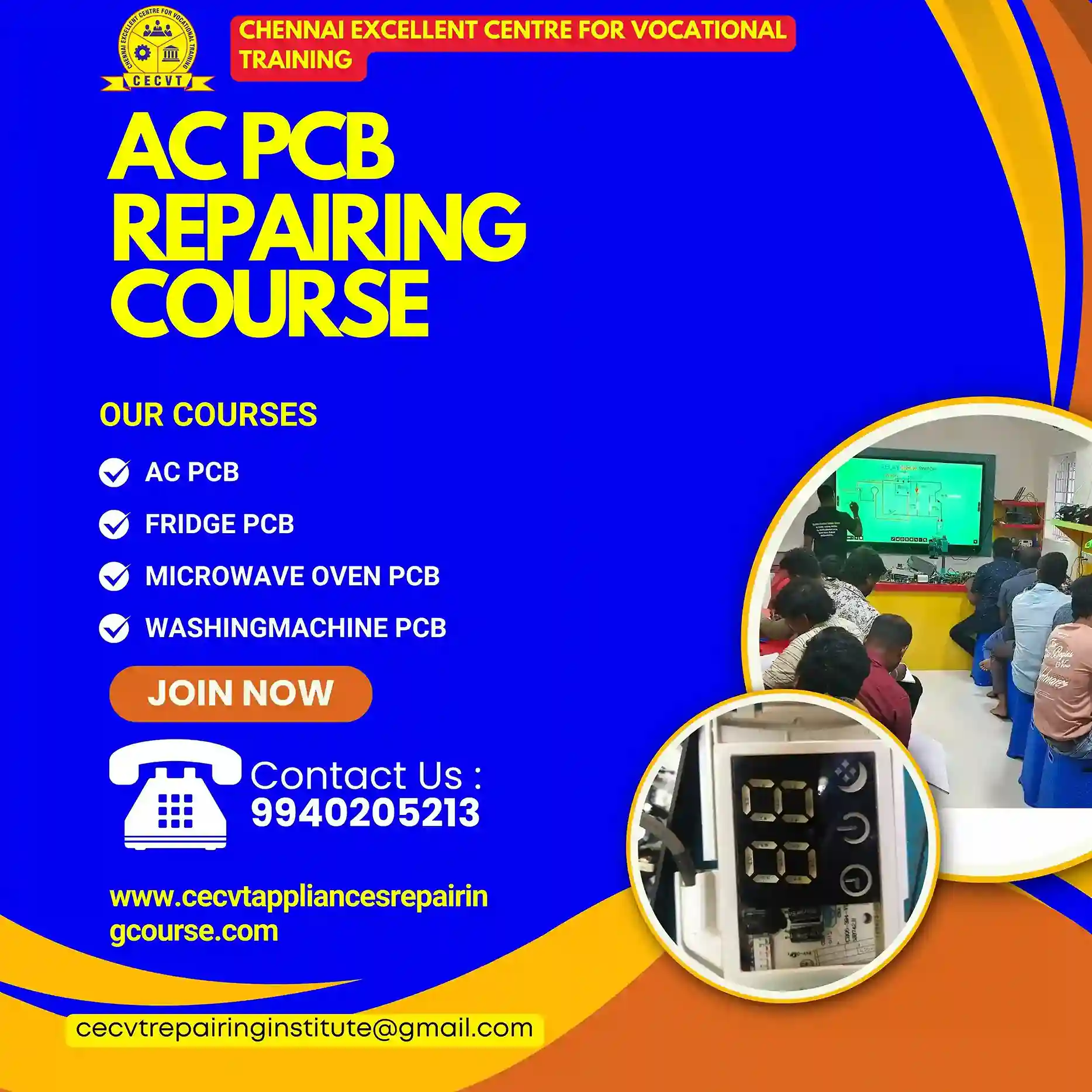 AC PCB Repairing Course in Khairthal–Tijara, Rajasthan