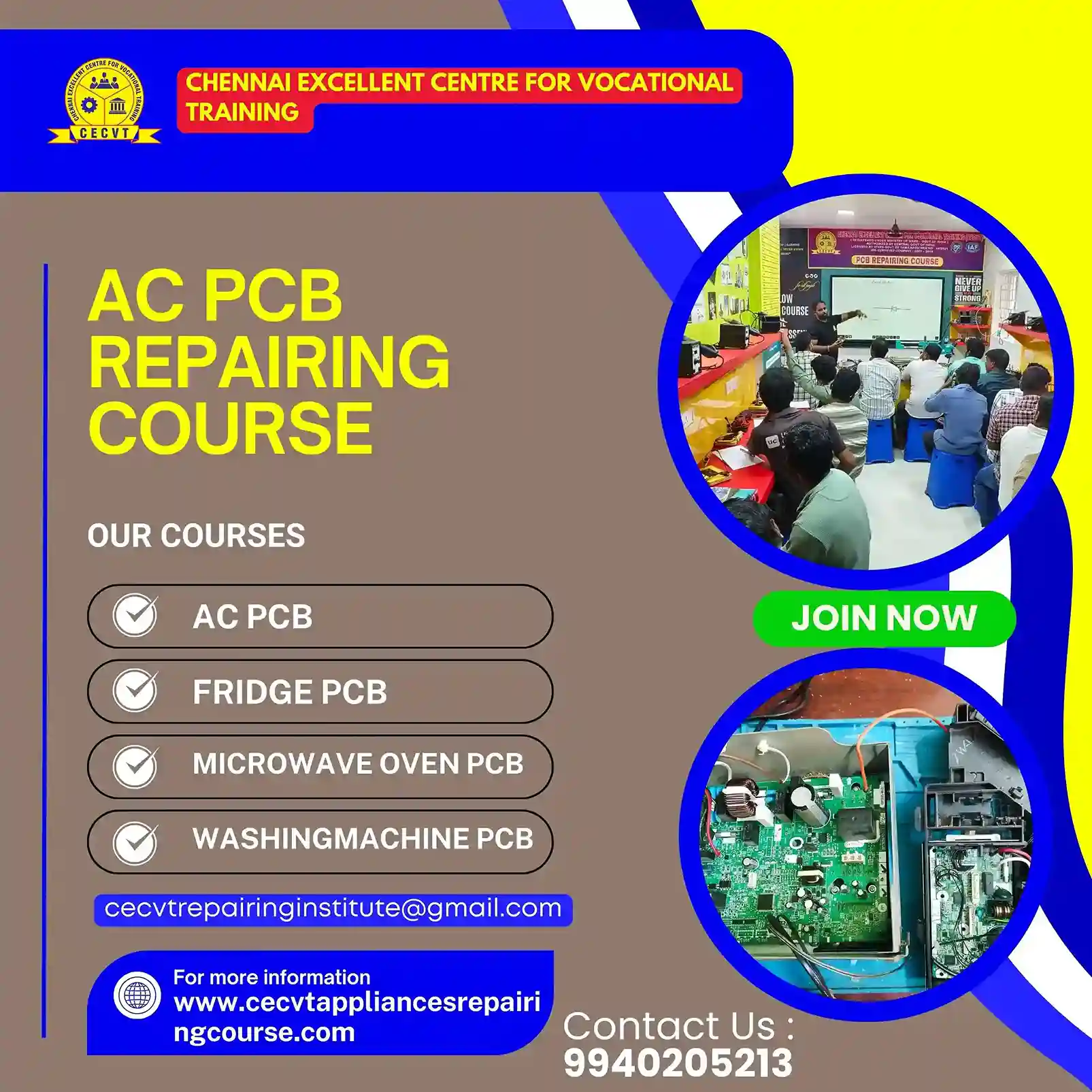 AC PCB Repairing Course in Kota, Rajasthan