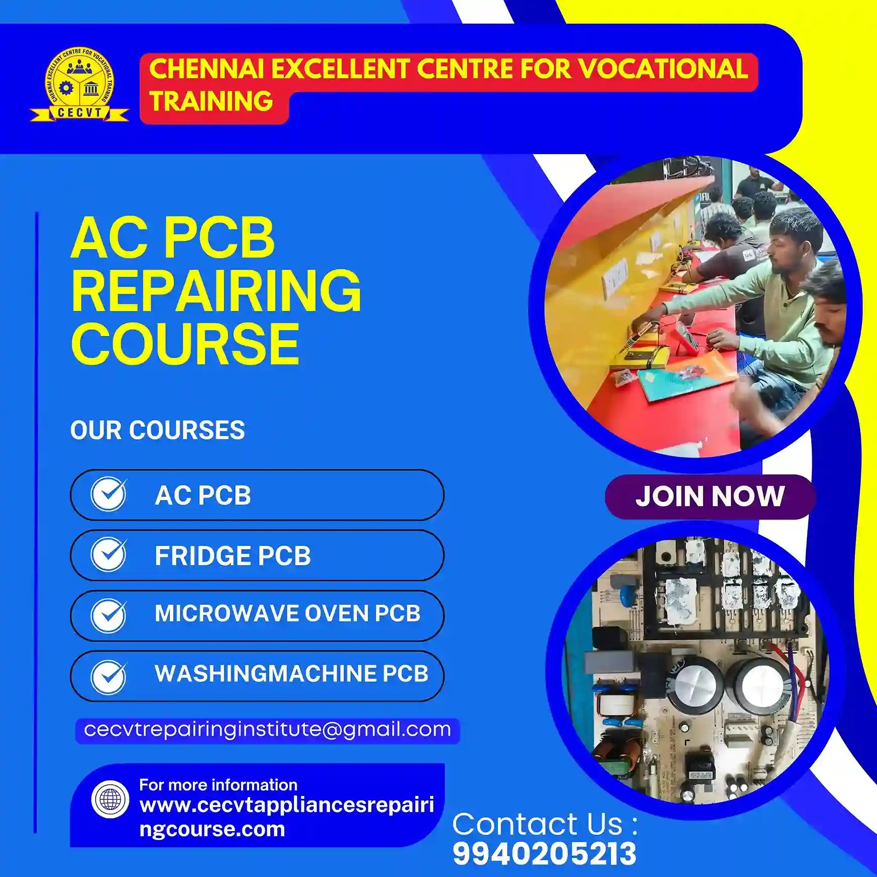 AC PCB Repairing Course in Kotputli-Behror, Rajasthan