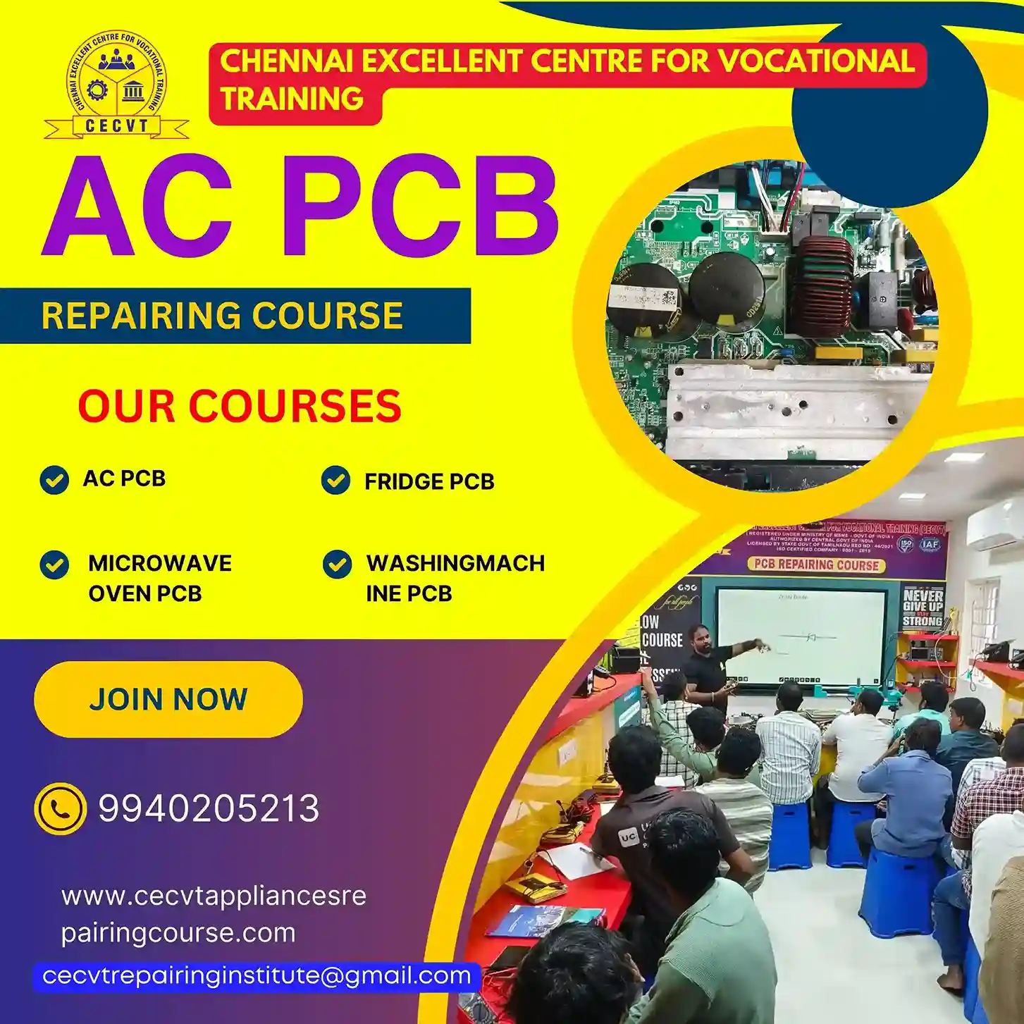AC PCB Repairing Course in Neem Ka Thana, Rajasthan