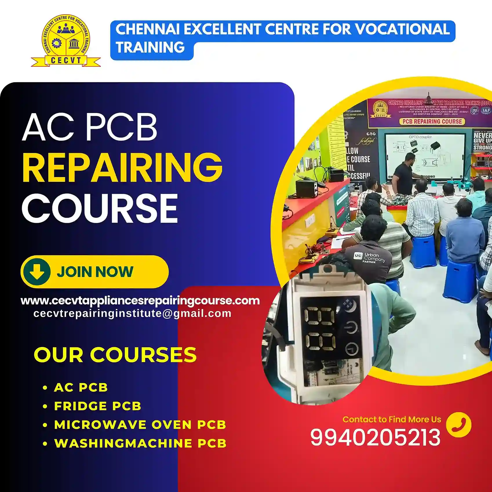AC PCB Repairing Course in Bhadrak, Odisha