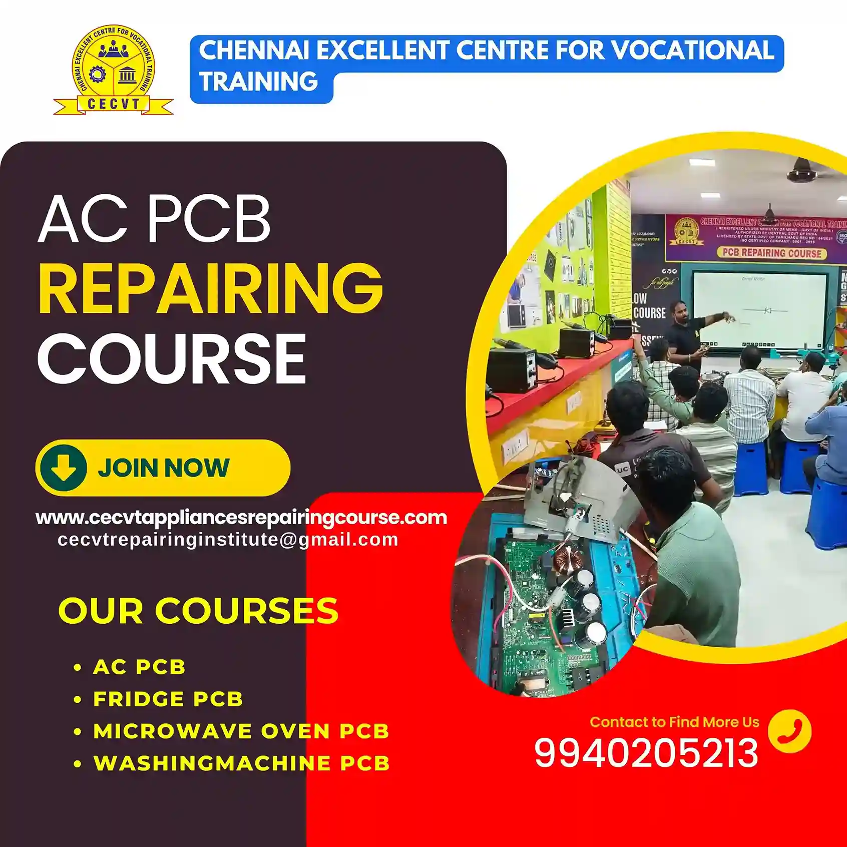 AC PCB Repairing Course in Boudh, Odisha