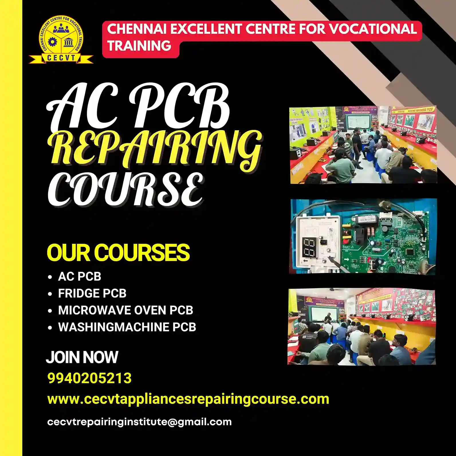 AC PCB Repairing Course in Rajsamand, Rajasthan