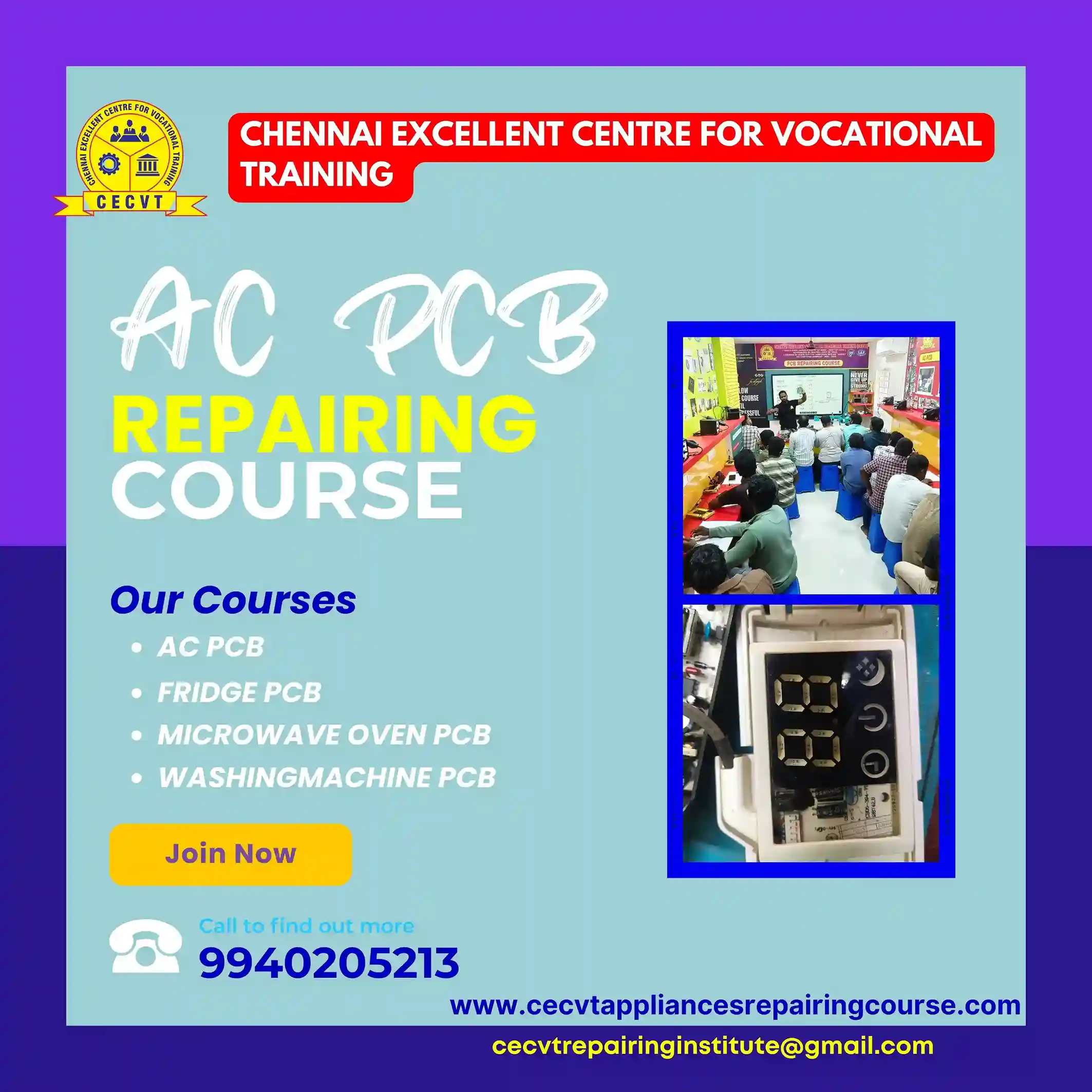 AC PCB Repairing Course in Salumbar, Rajasthan