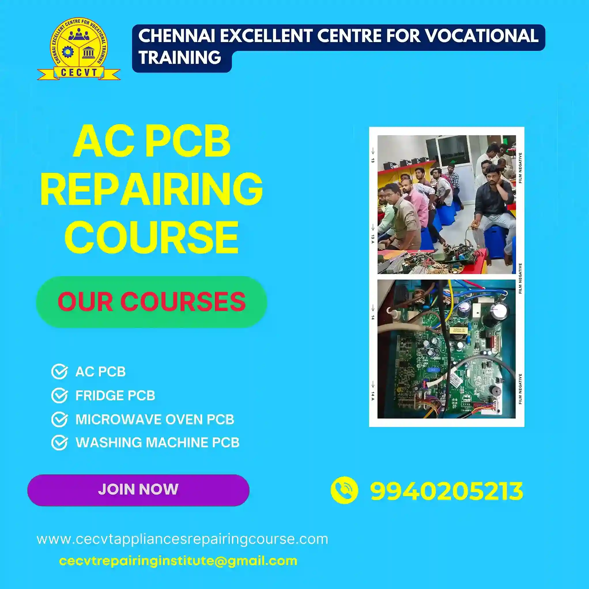 AC PCB Repairing Course in Sanchore, Rajasthan