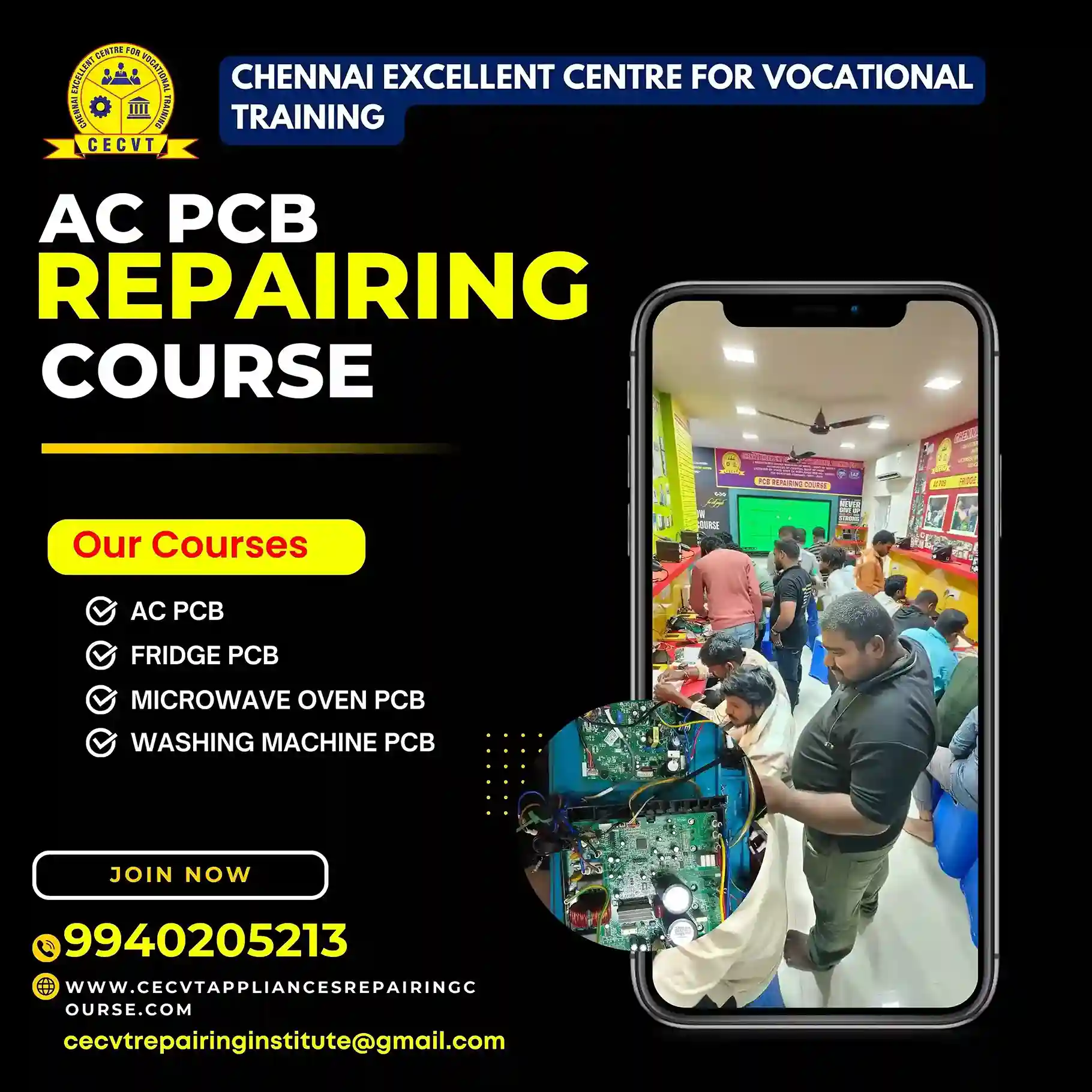 AC PCB Repairing Course in Sanchore, Rajasthan