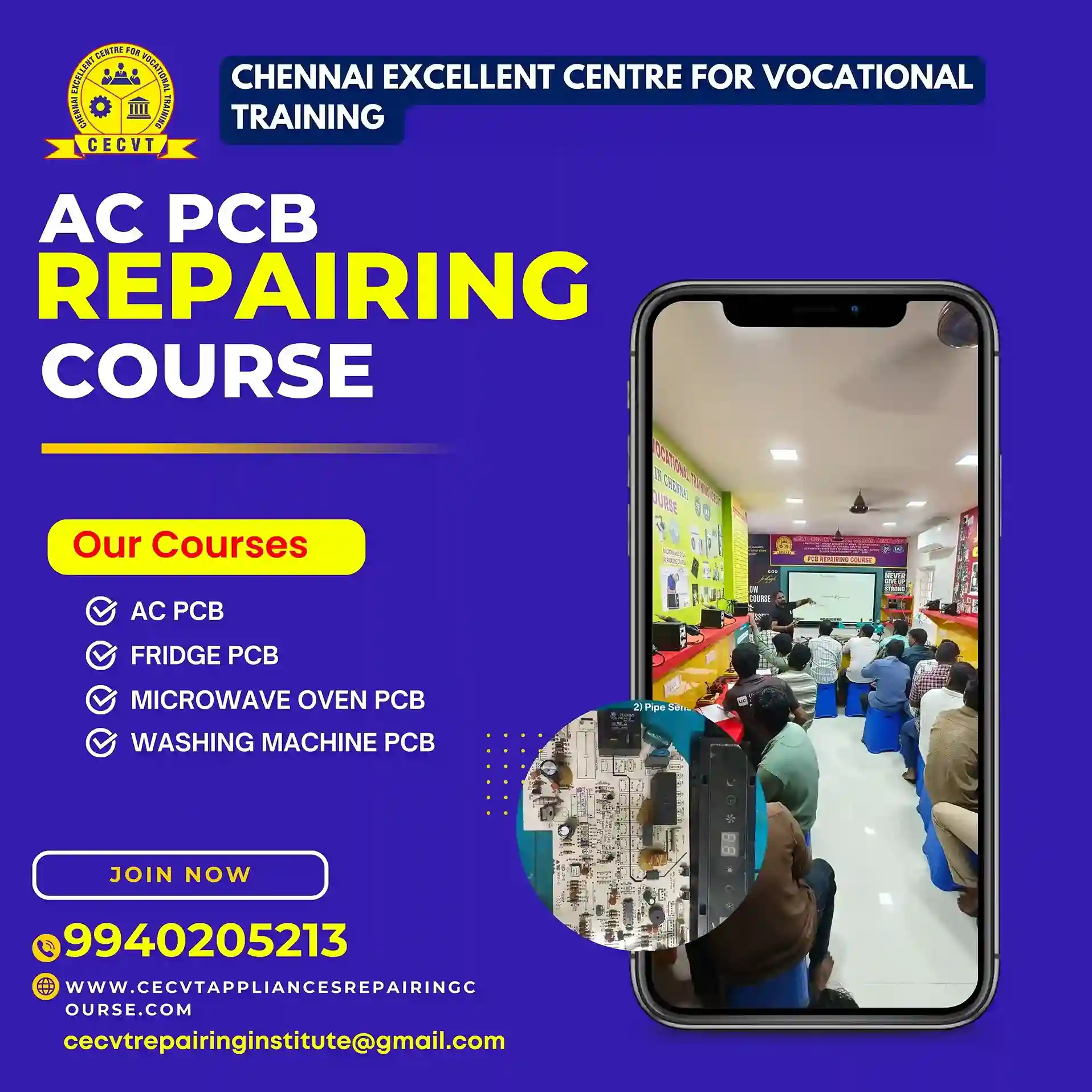 AC PCB Repairing Course in Sanchore, Rajasthan