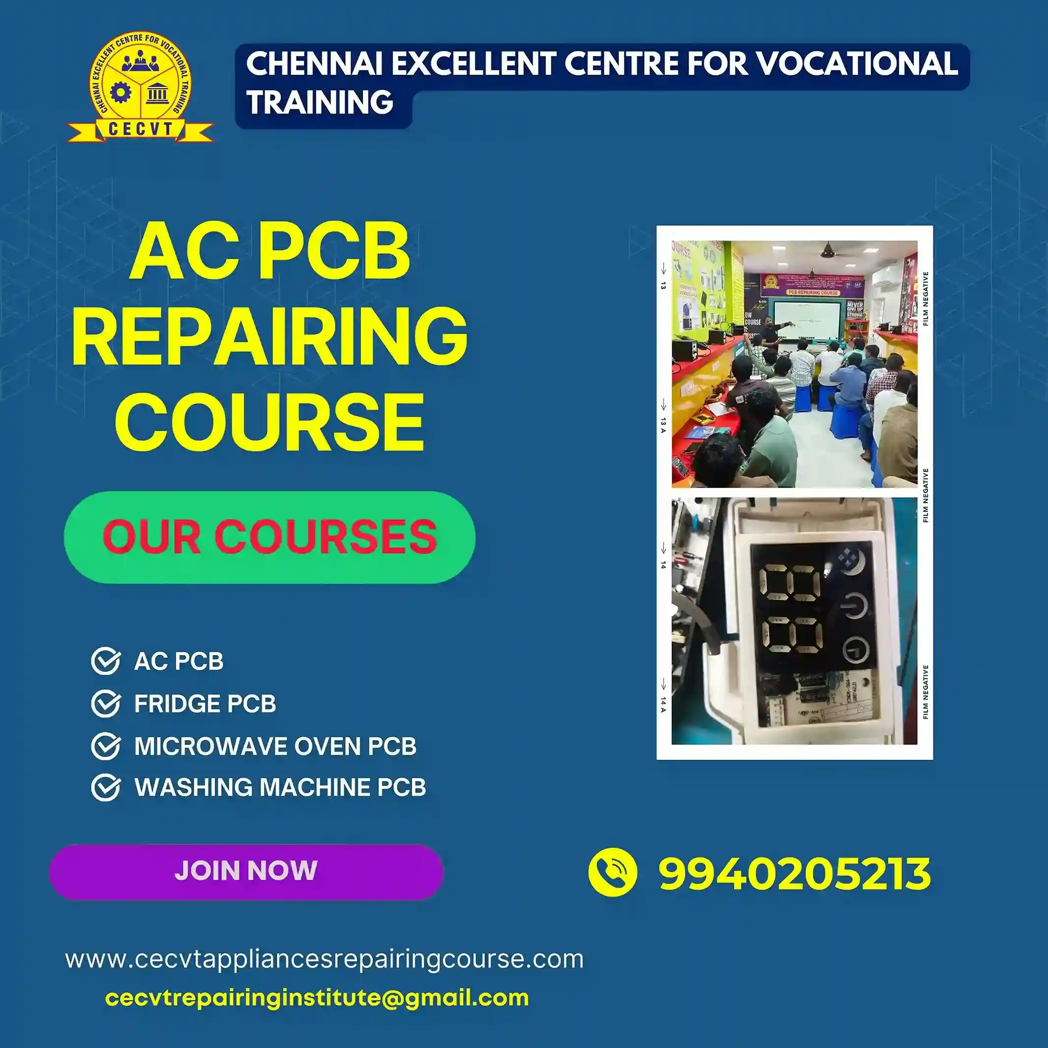 AC PCB Repairing Course in Sanchore, Rajasthan