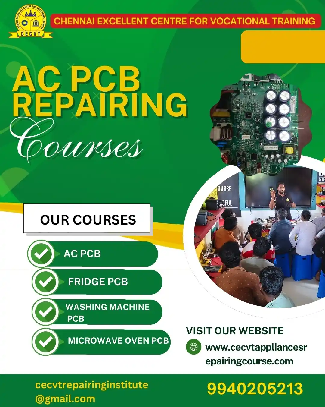 AC PCB Board Mechanic Course in Cuttack  Odisha