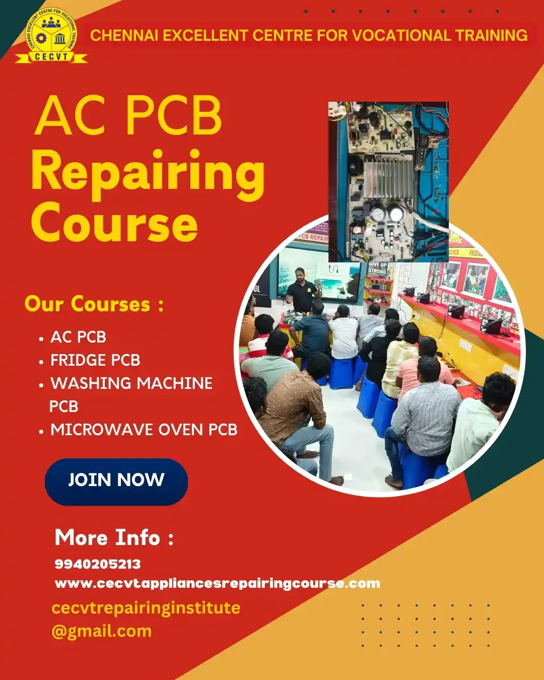 AC PCB Board Mechanic Course in Boudh Odisha