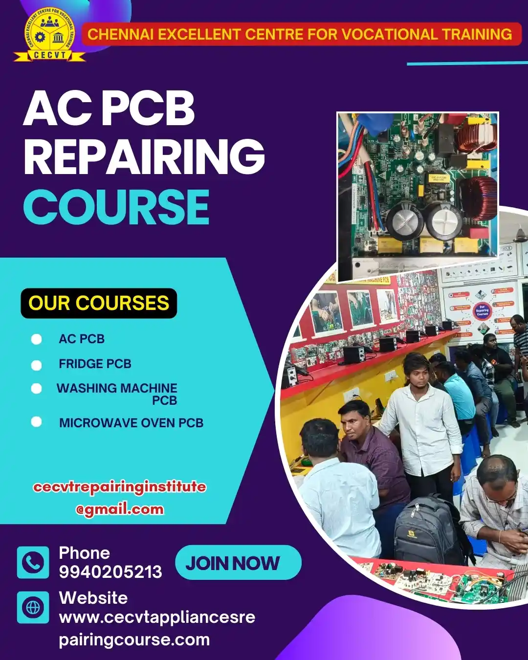 AC PCB Board Mechanic Course in Dhenkanal Odisha