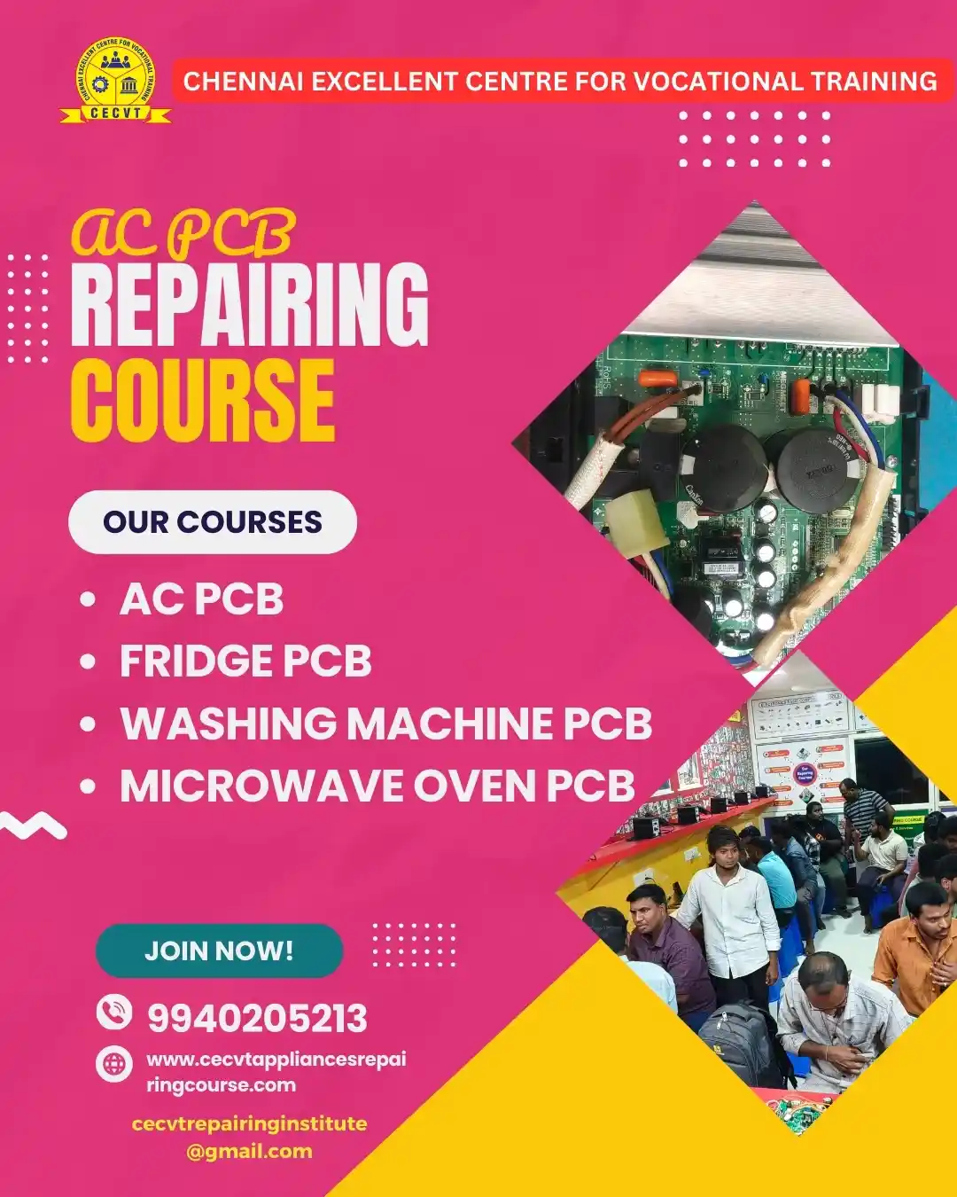 AC PCB Board Mechanic Course in Balangir  Odisha