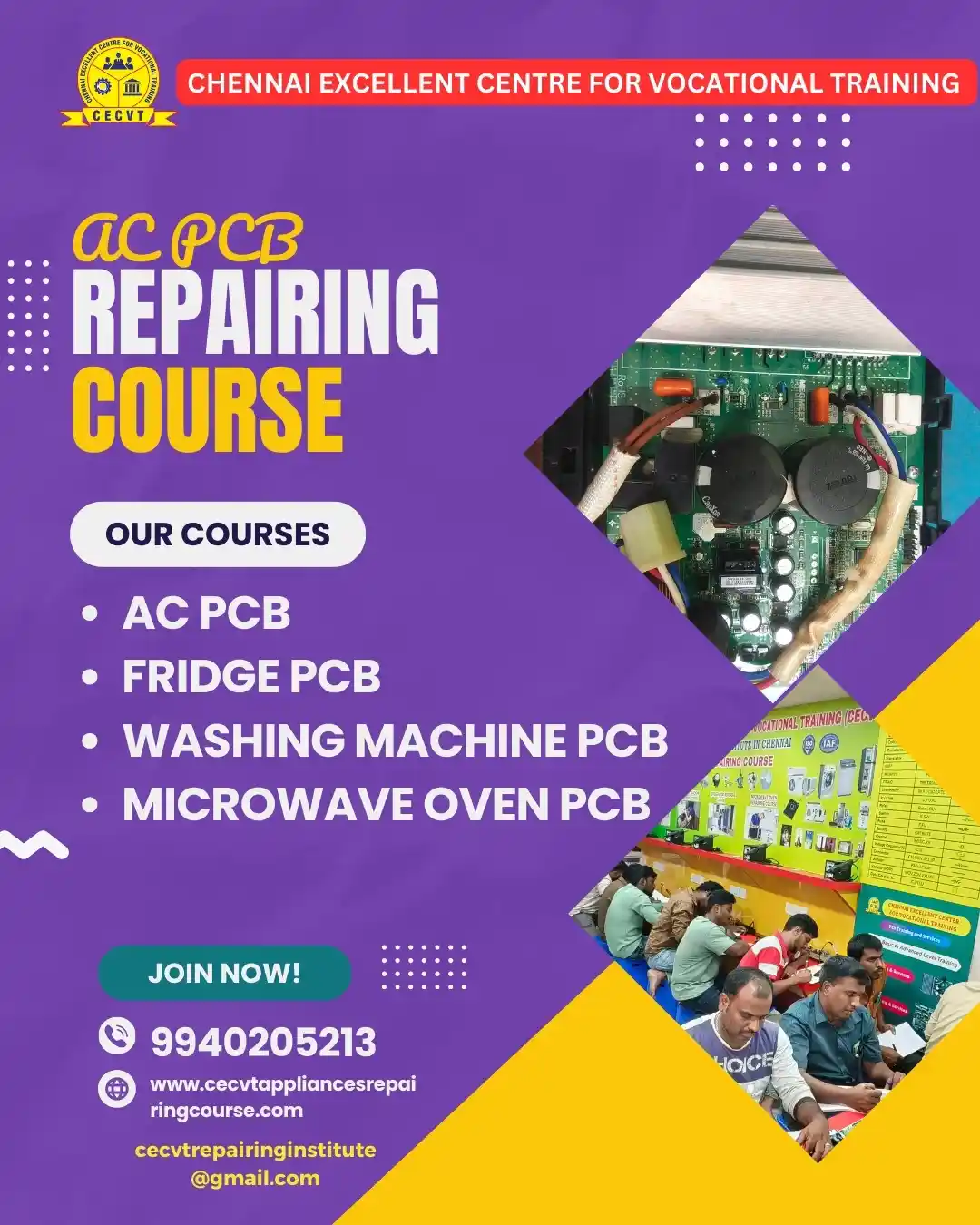 AC PCB Board Mechanic Course in Balangir  Odisha