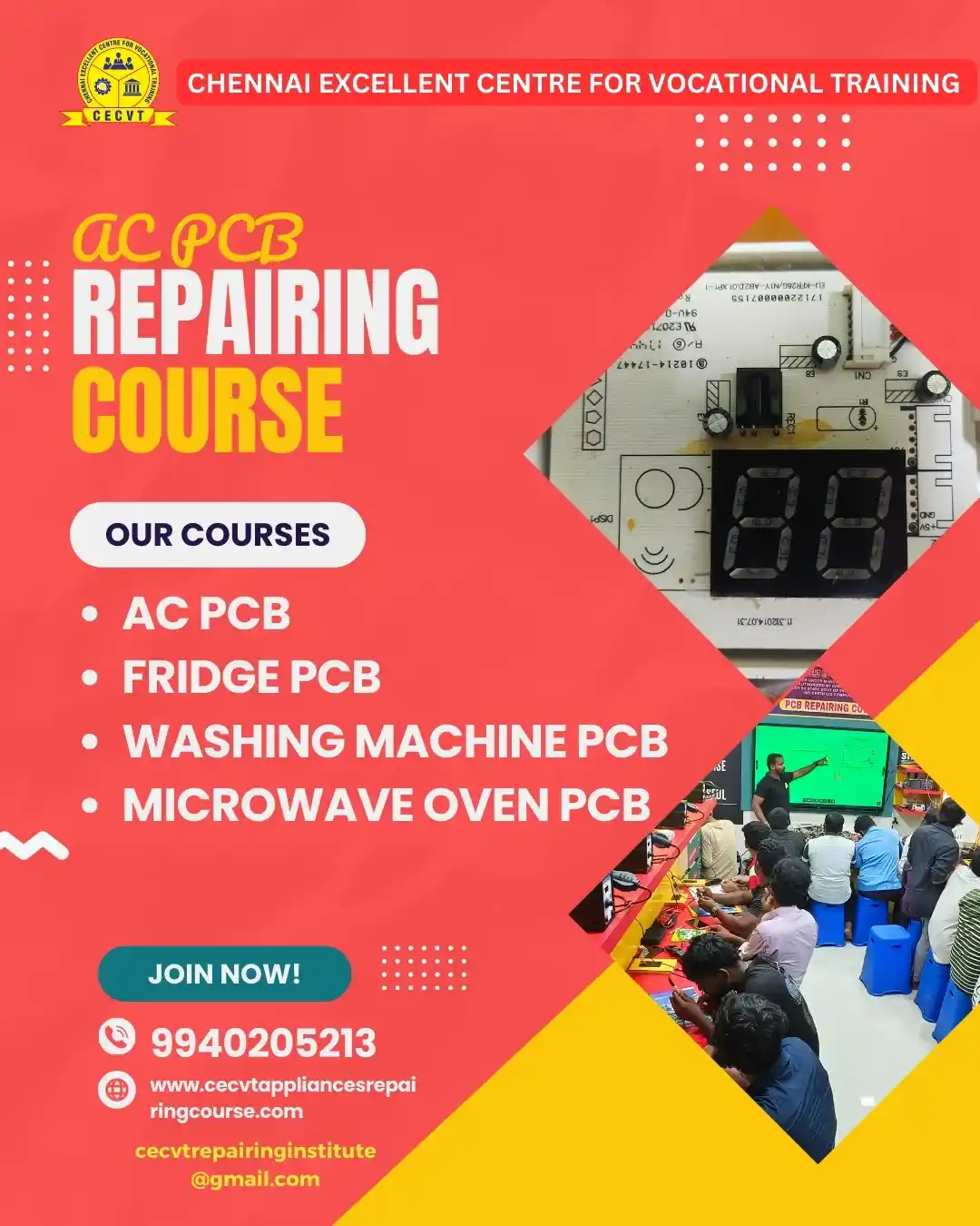 AC PCB Board Mechanic Course in Kolasib Mizoram