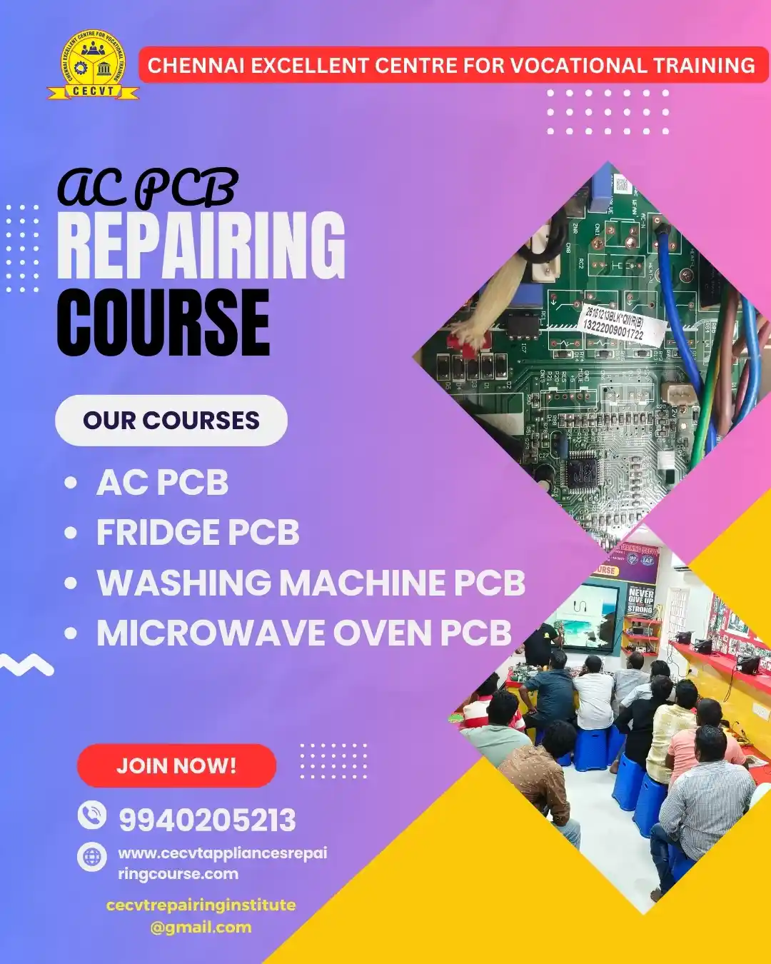 AC PCB Board Mechanic Course in Kolasib Mizoram