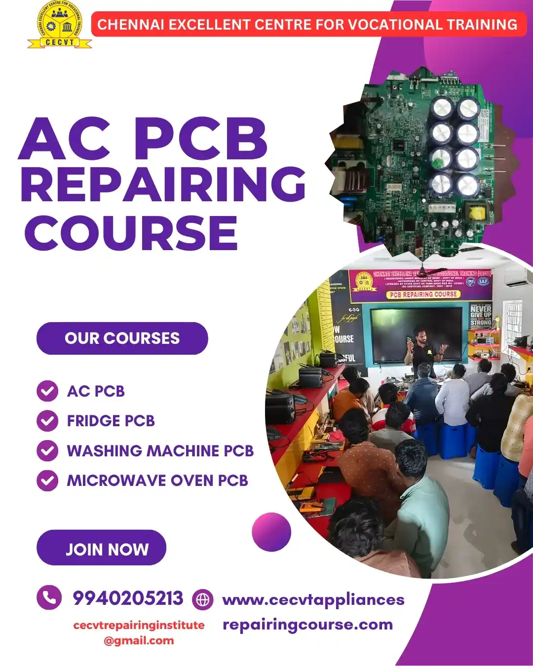 AC PCB Board Mechanic Course in Kolasib Mizoram