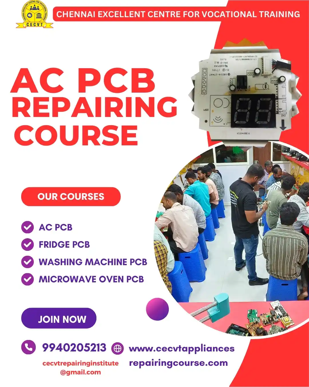 AC PCB Board Mechanic Course in Kolasib Mizoram