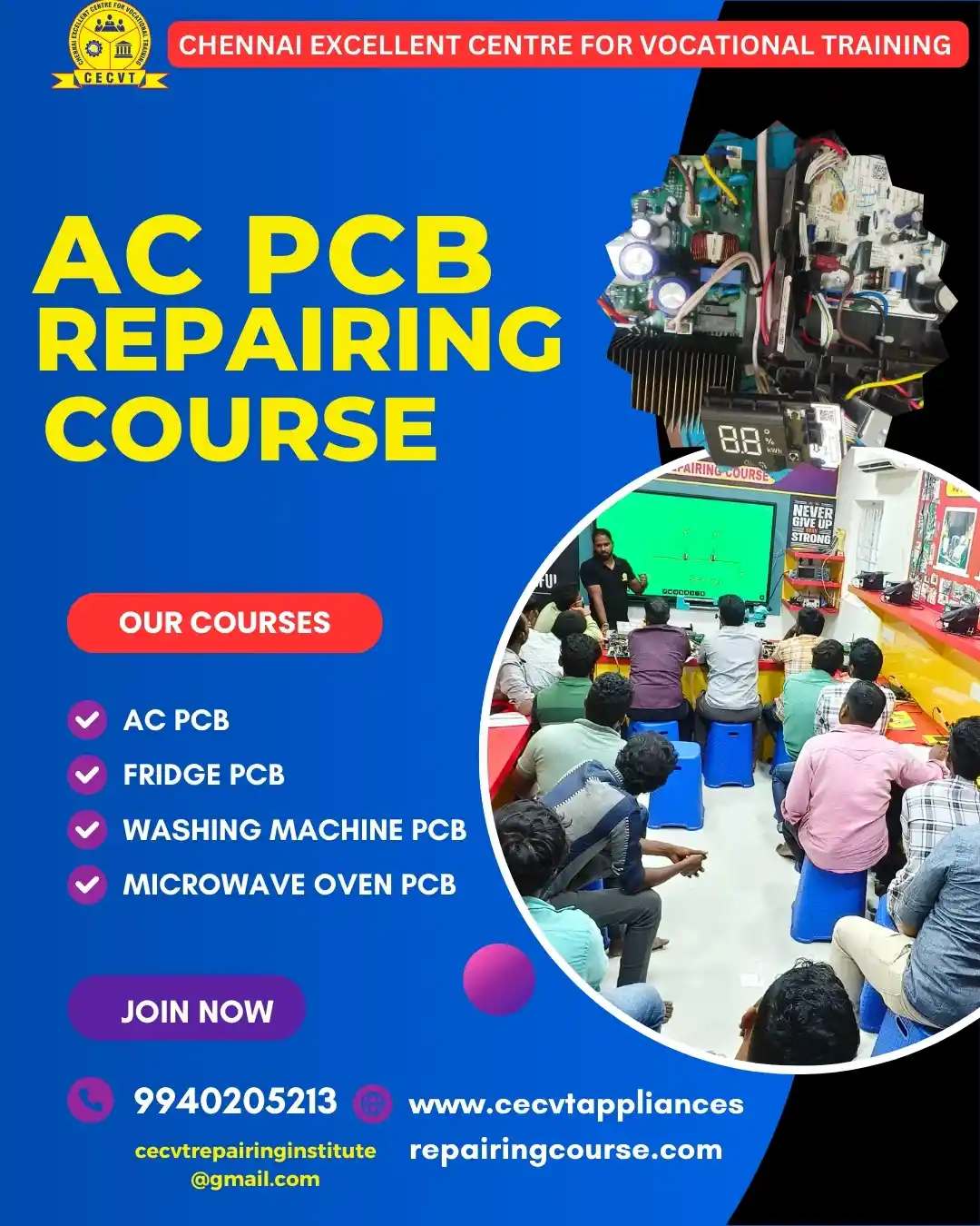 AC PCB Board Mechanic Course in Nagaland  