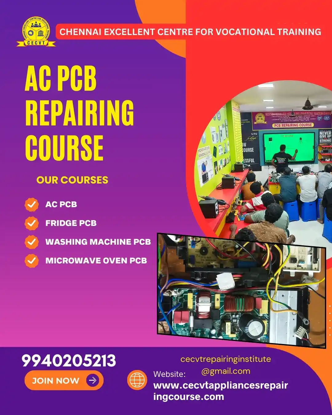 AC PCB Board Mechanic Course in Nagaland  