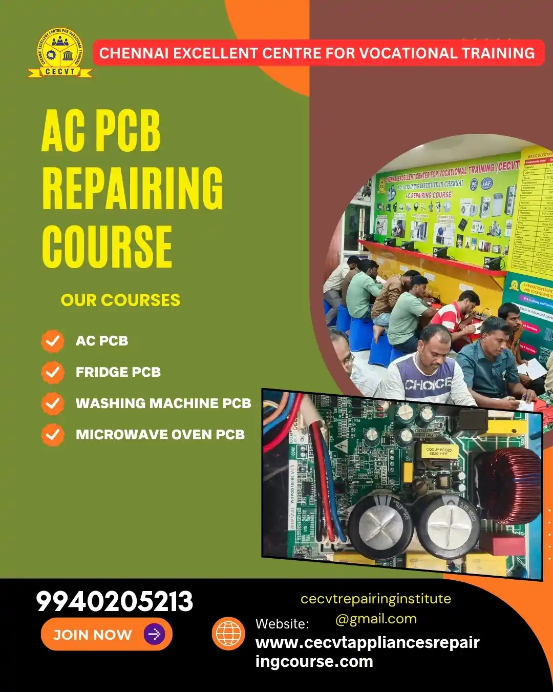 AC PCB Board Mechanic Course in Nagaland  