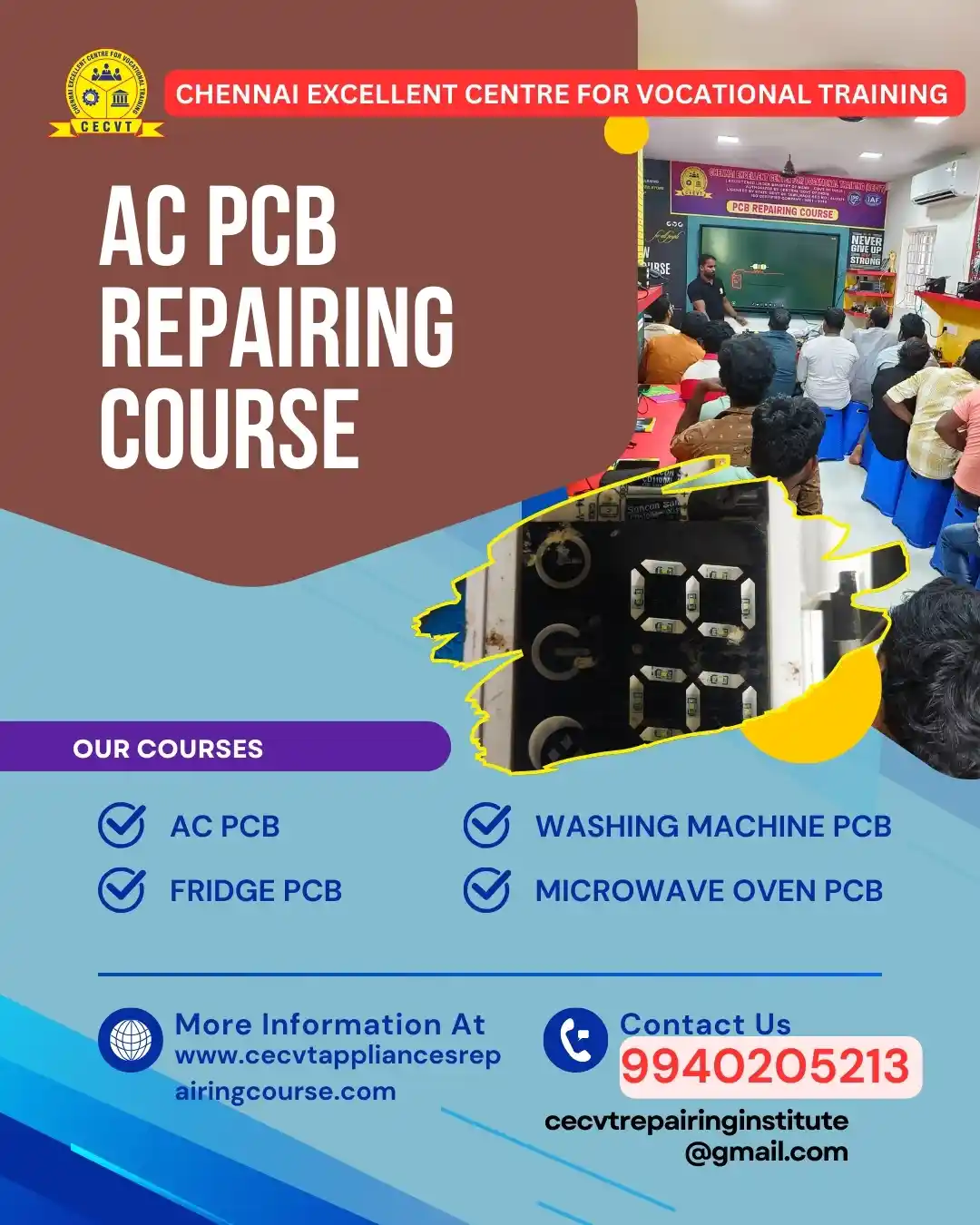 AC PCB Board Mechanic Course in Punjab