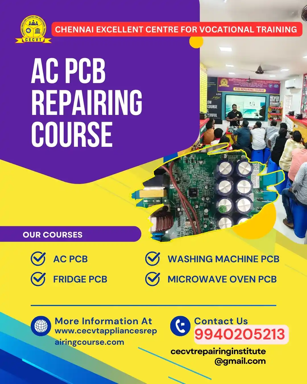 AC PCB Board Mechanic Course in Punjab