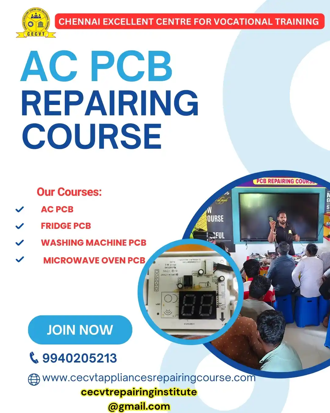 AC PCB Board Mechanic Course in Tamil Nadu