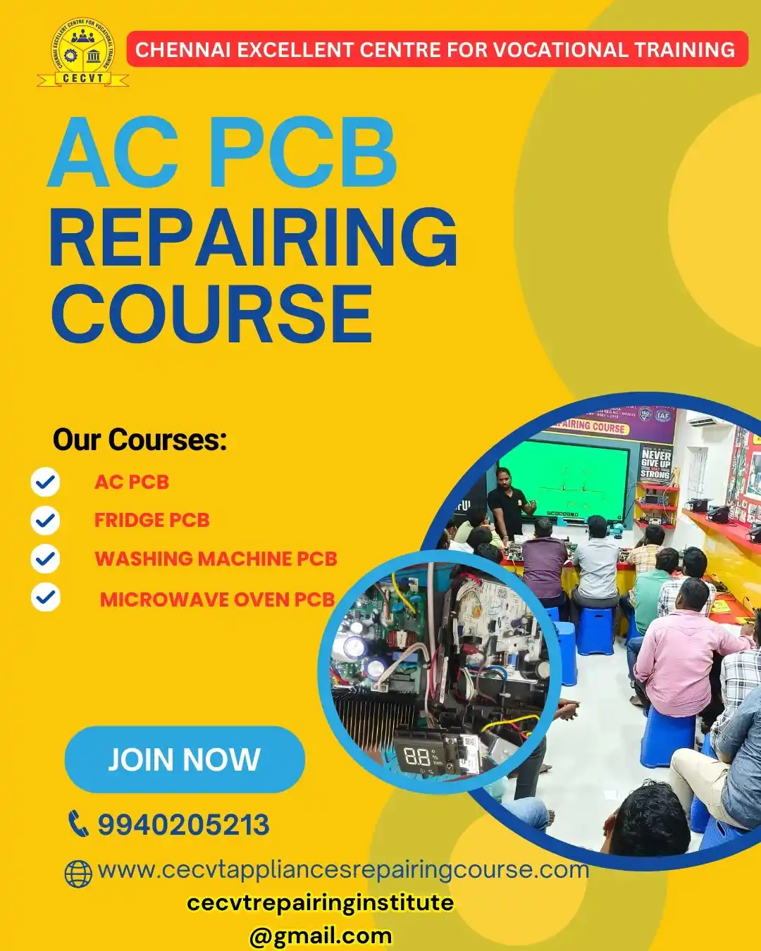 AC PCB Board Mechanic Course in Telangana