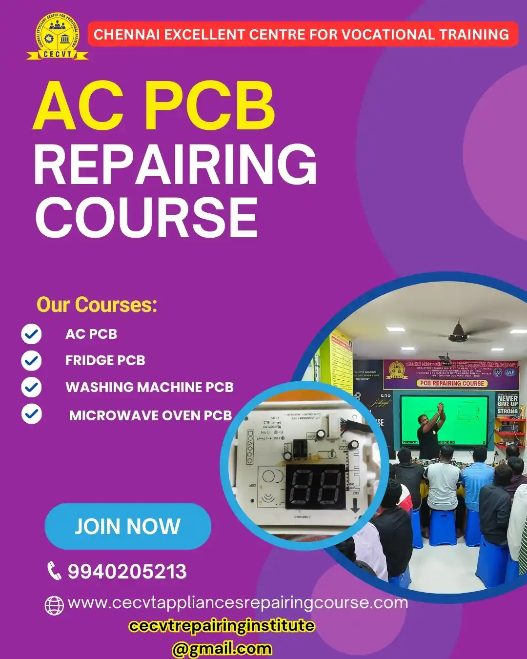 AC PCB Board Mechanic Course in Tamil Nadu