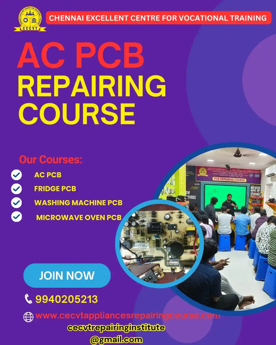 AC PCB Board Mechanic Course in Telangana